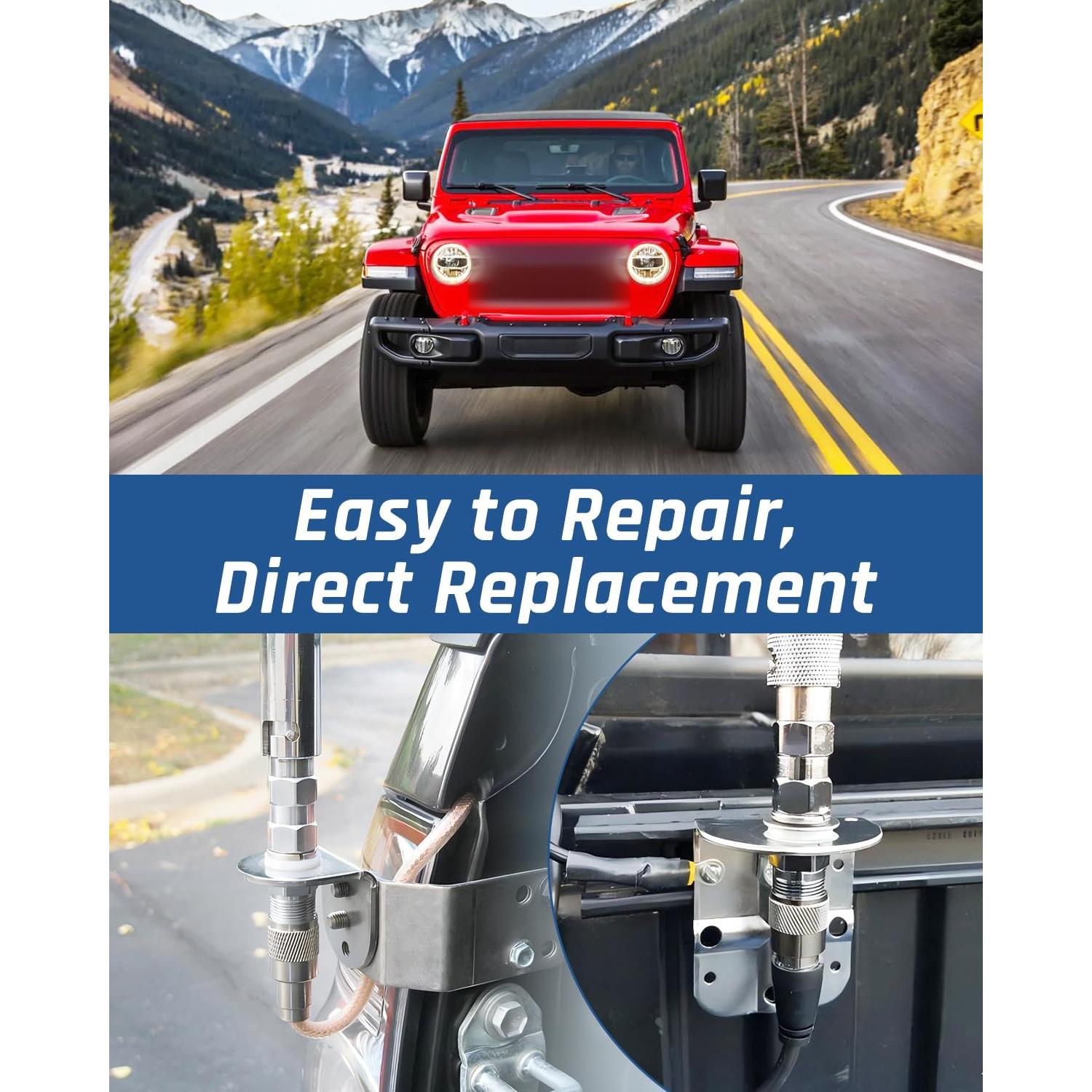 Adaptador de Montaje de Antena CB Wujexuhe SO-239 2 Piezas