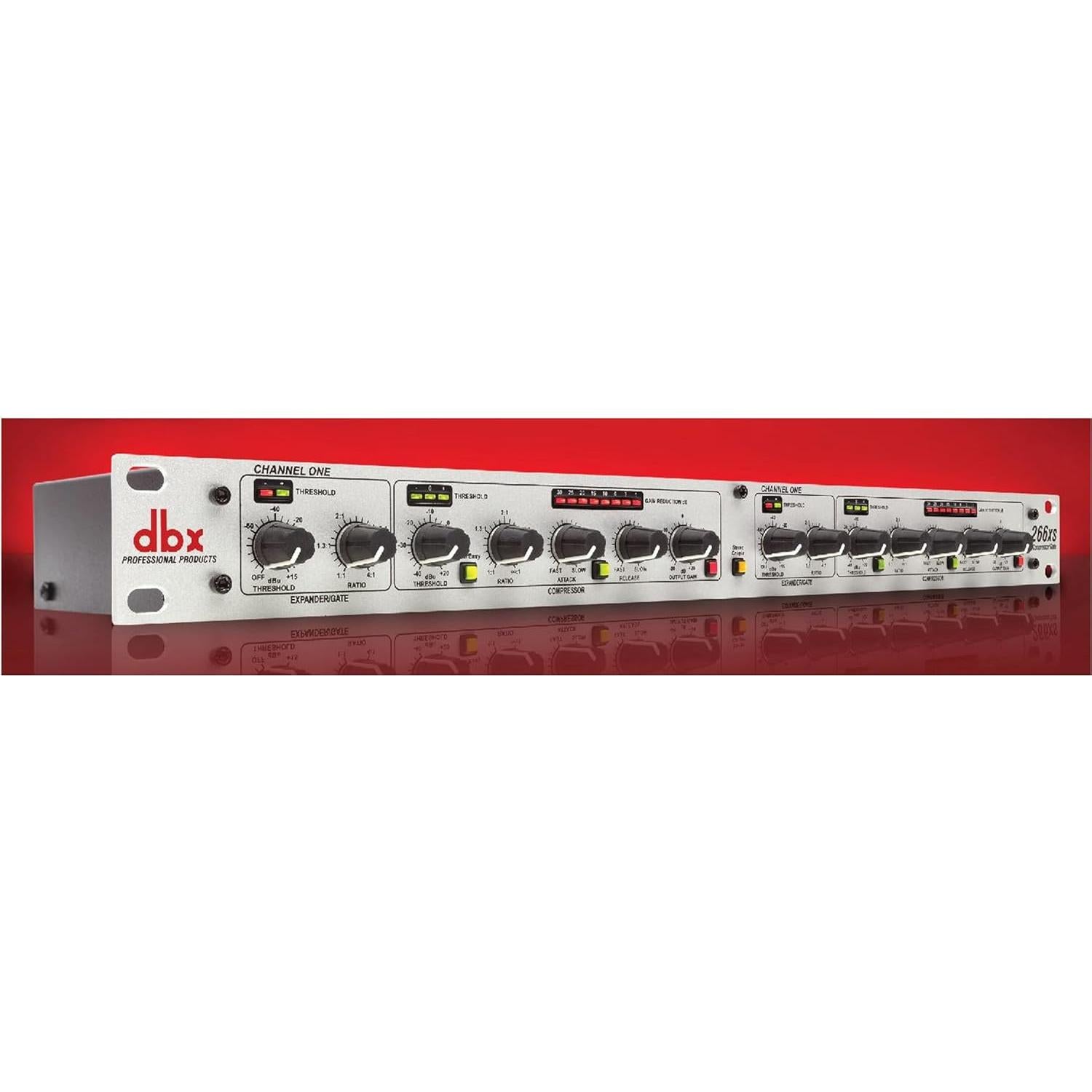 Compresor de Audio dbx 266xs Profesional 1U Plata
