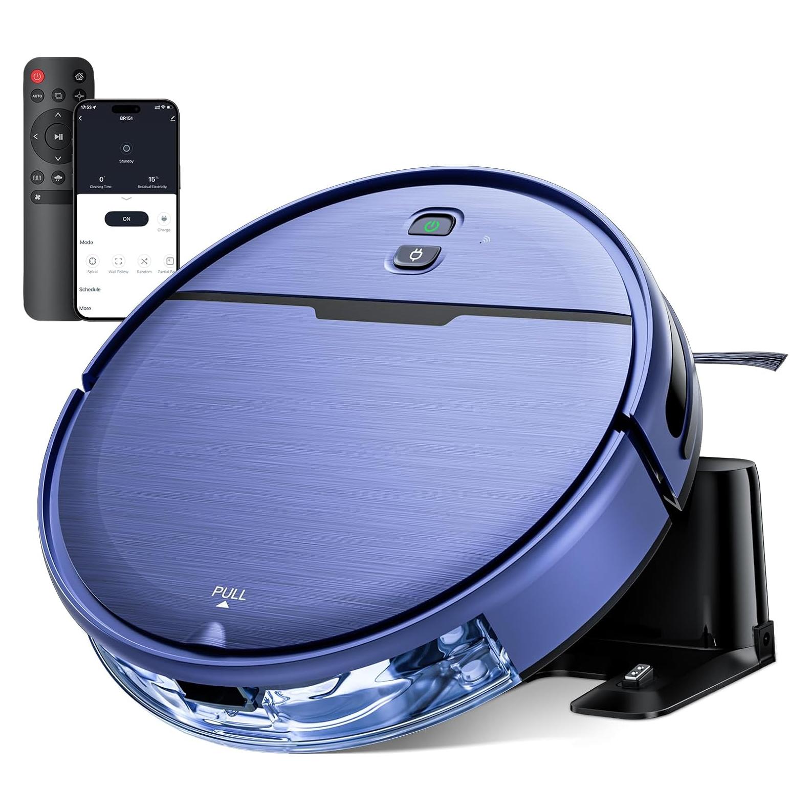 Robot Aspirador y Mopa iMartine BR151, 100 min, Control APP/Voz