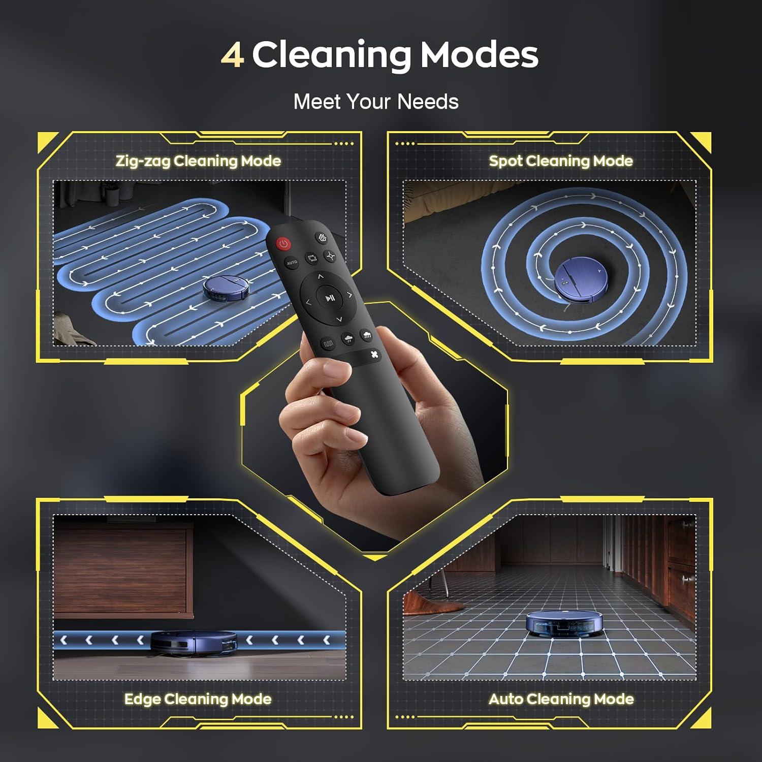 Robot Aspirador y Mopa iMartine BR151, 100 min, Control APP/Voz