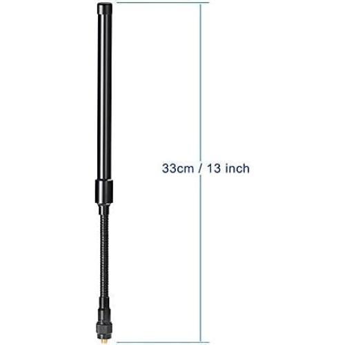 Antena Táctica Gooseneck Bingfu VHF UHF 136-520MHz 3.5dBi