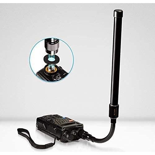 Antena Táctica Gooseneck Bingfu VHF UHF 136-520MHz 3.5dBi