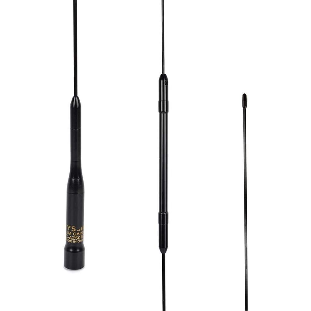 Antena Móvil Doble Banda UAYESOK AZ507RB 75cm 144/430MHz PL259