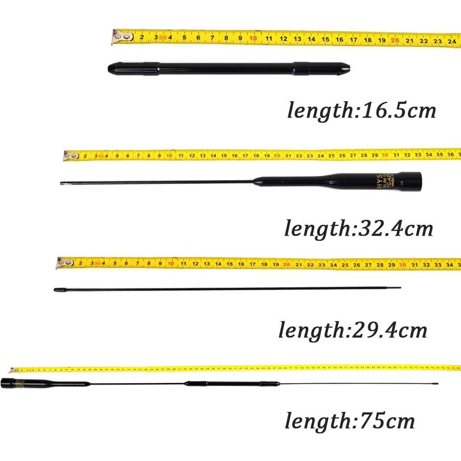 Antena Móvil Doble Banda UAYESOK AZ507RB 75cm 144/430MHz PL259