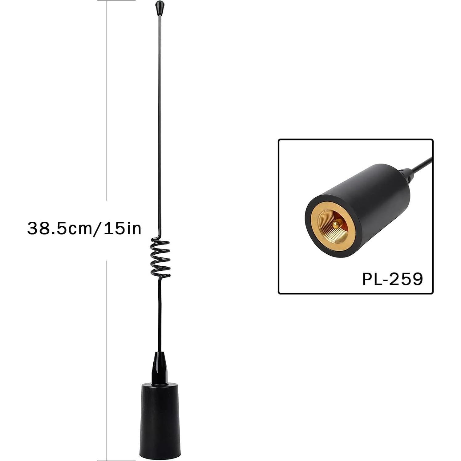 Antena Marina VHF TWAYRDIO 156-163MHz 50W con Cable 5m