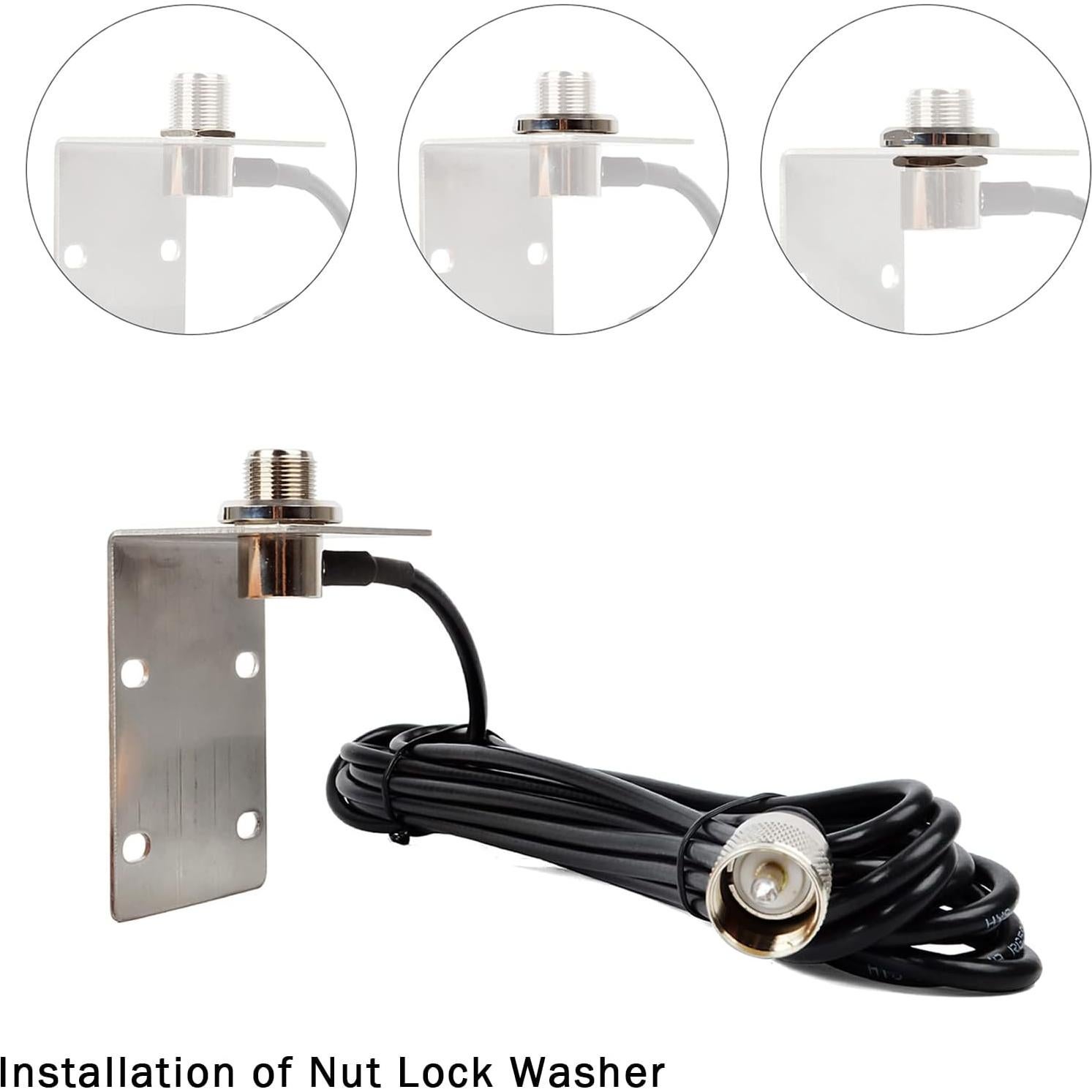 Antena Marina VHF TWAYRDIO 156-163MHz 50W con Cable 5m