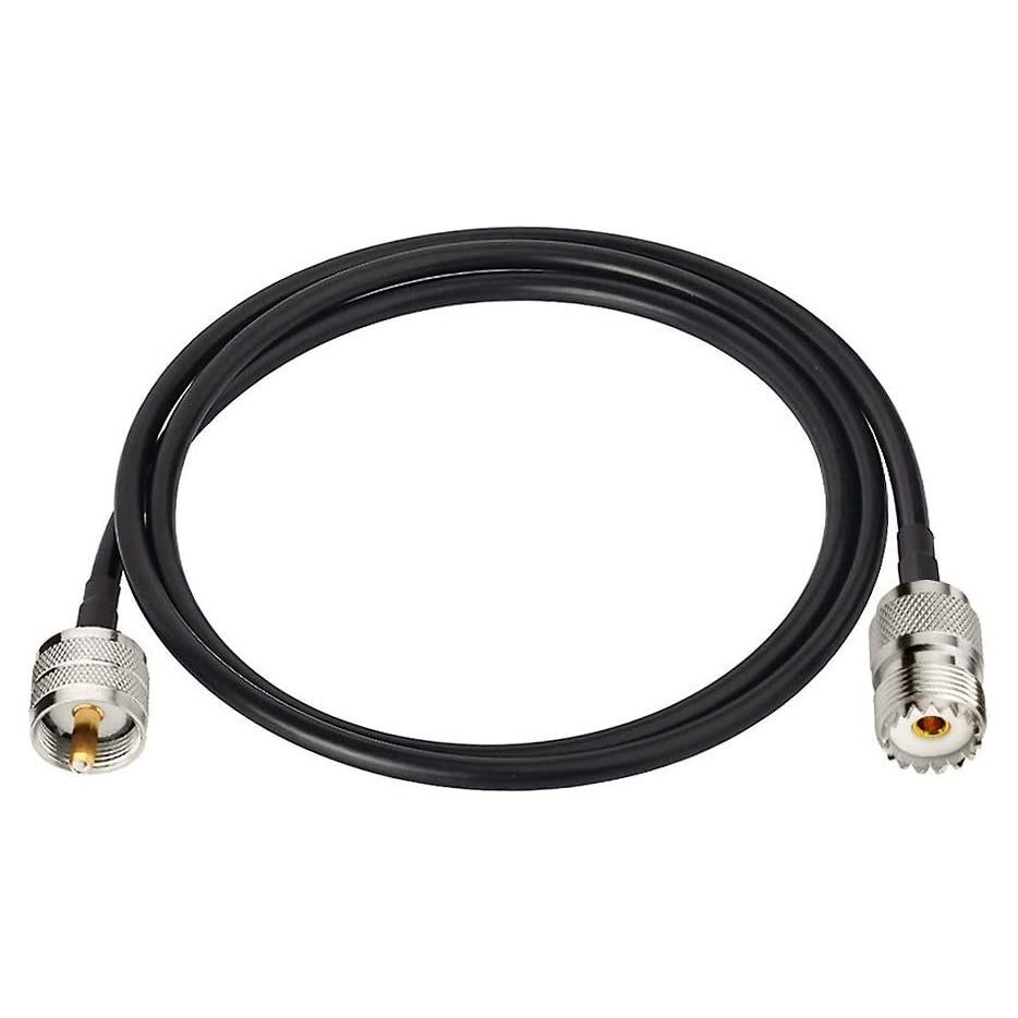 Cable Coaxial RG58 1m Bingfu UHF PL259 a SO239 para Radio