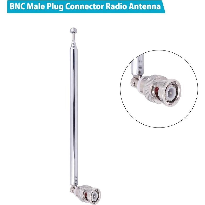 Antena BNC Telescópica Fancasee 74.93 cm para Radio