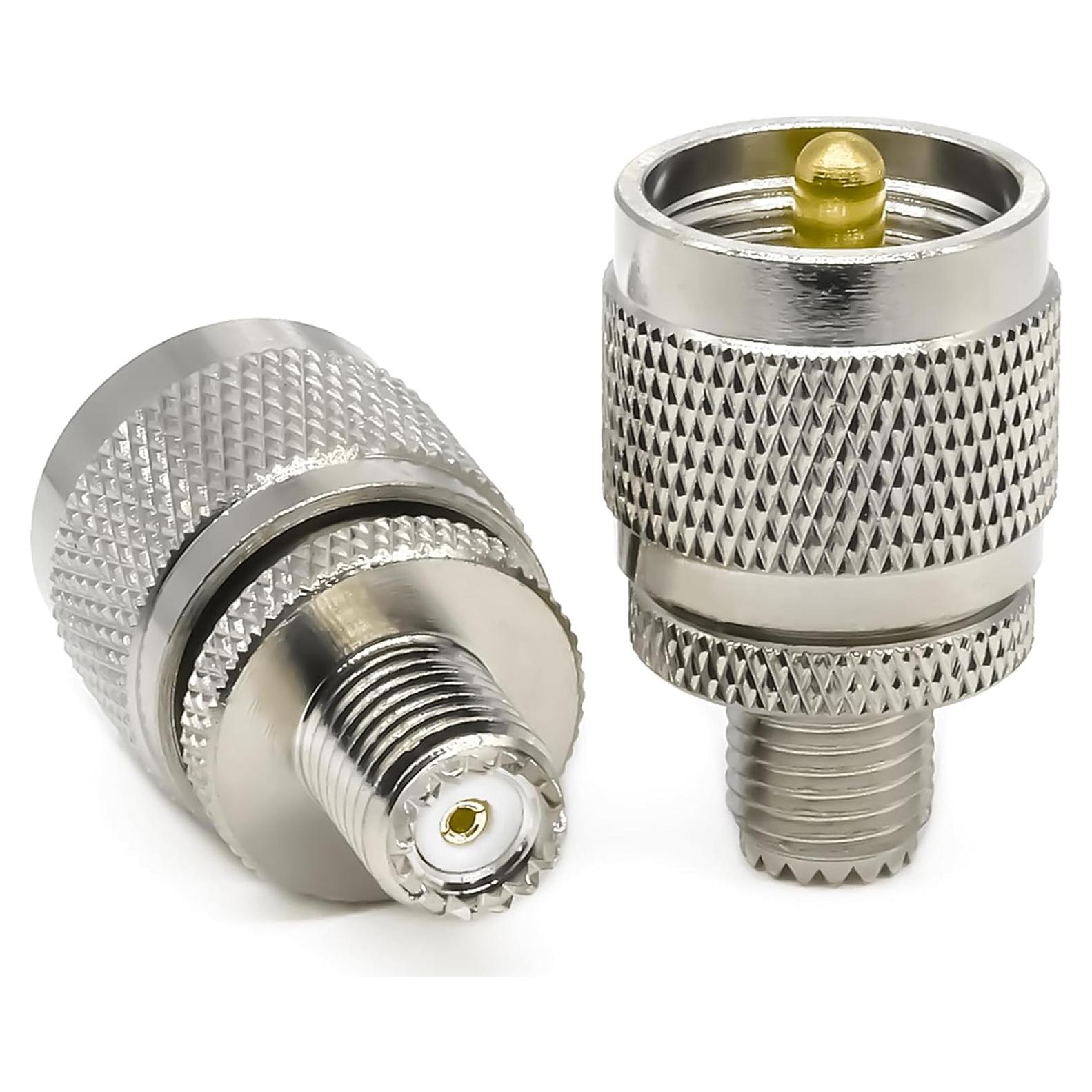 Adaptador Coaxial PL259 Femenino a SO239 Masculino 2PCS