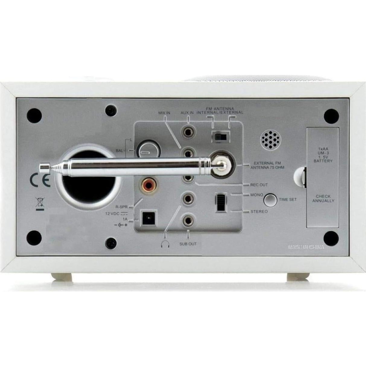 Antena Telescópica FM Ancable con Adaptador Tipo F - 75 Ohm