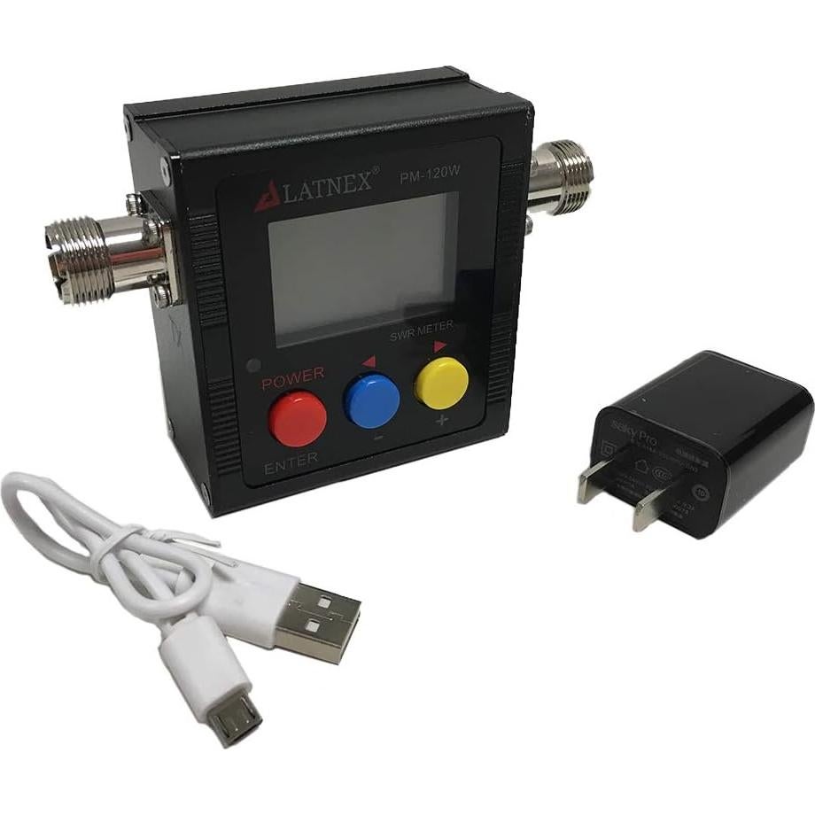 Medidor de Potencia SWR Digital LATNEX PM-120W 125-525MHz