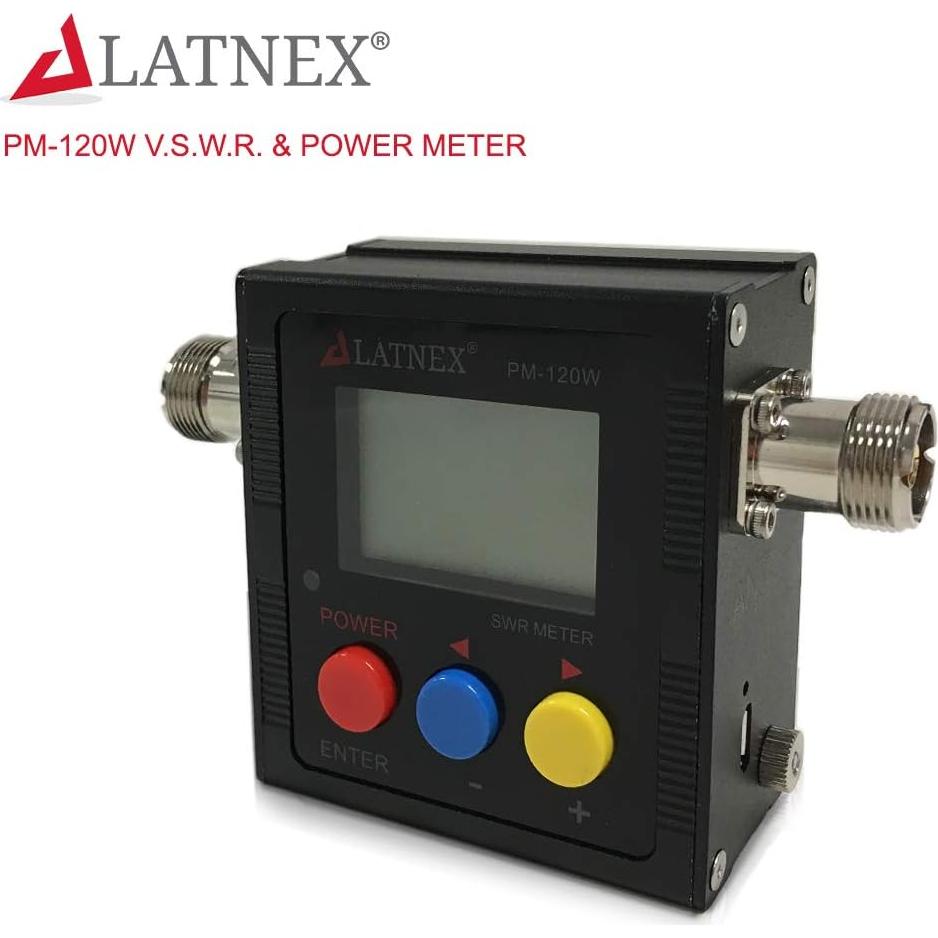 Medidor de Potencia SWR Digital LATNEX PM-120W 125-525MHz