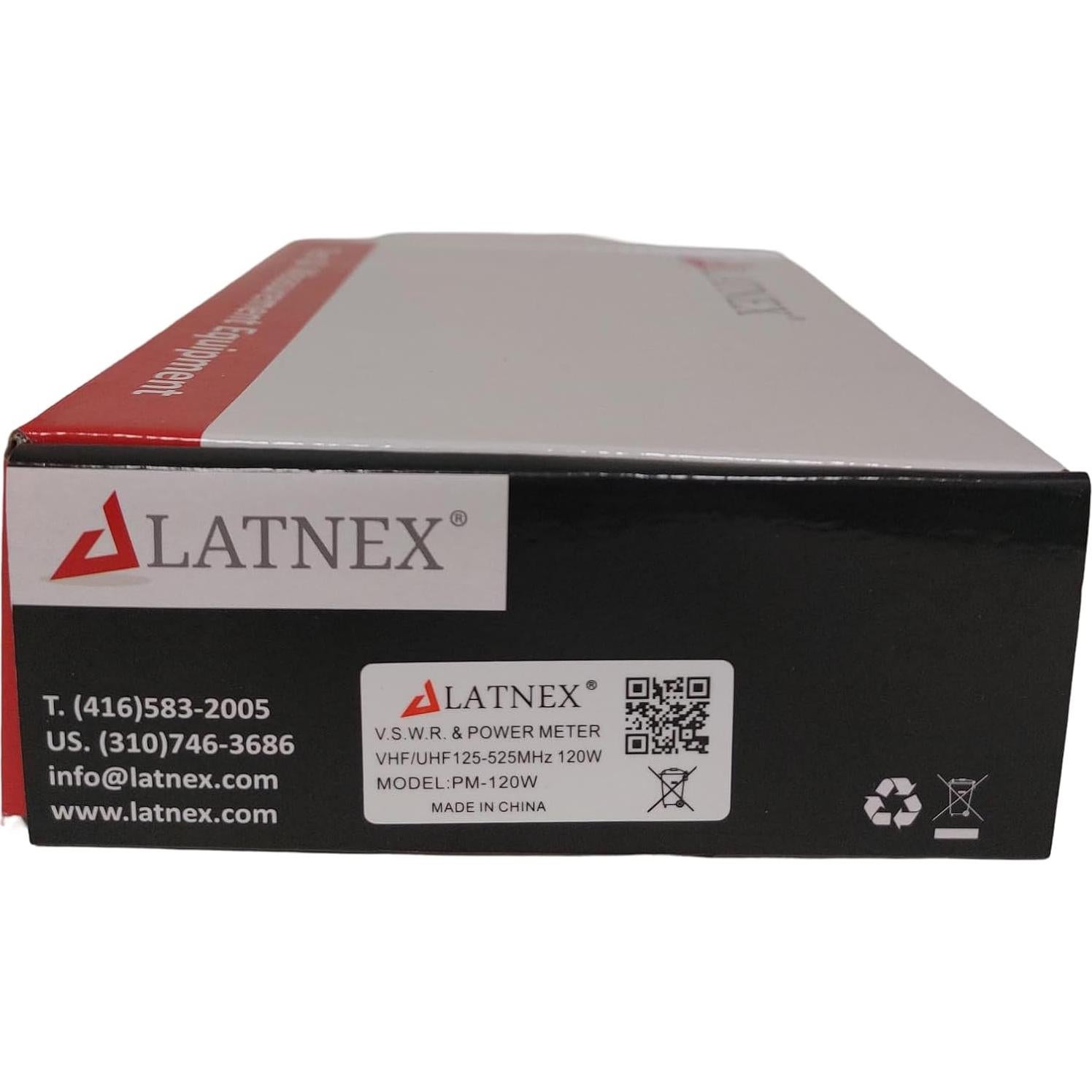 Medidor de Potencia SWR Digital LATNEX PM-120W 125-525MHz