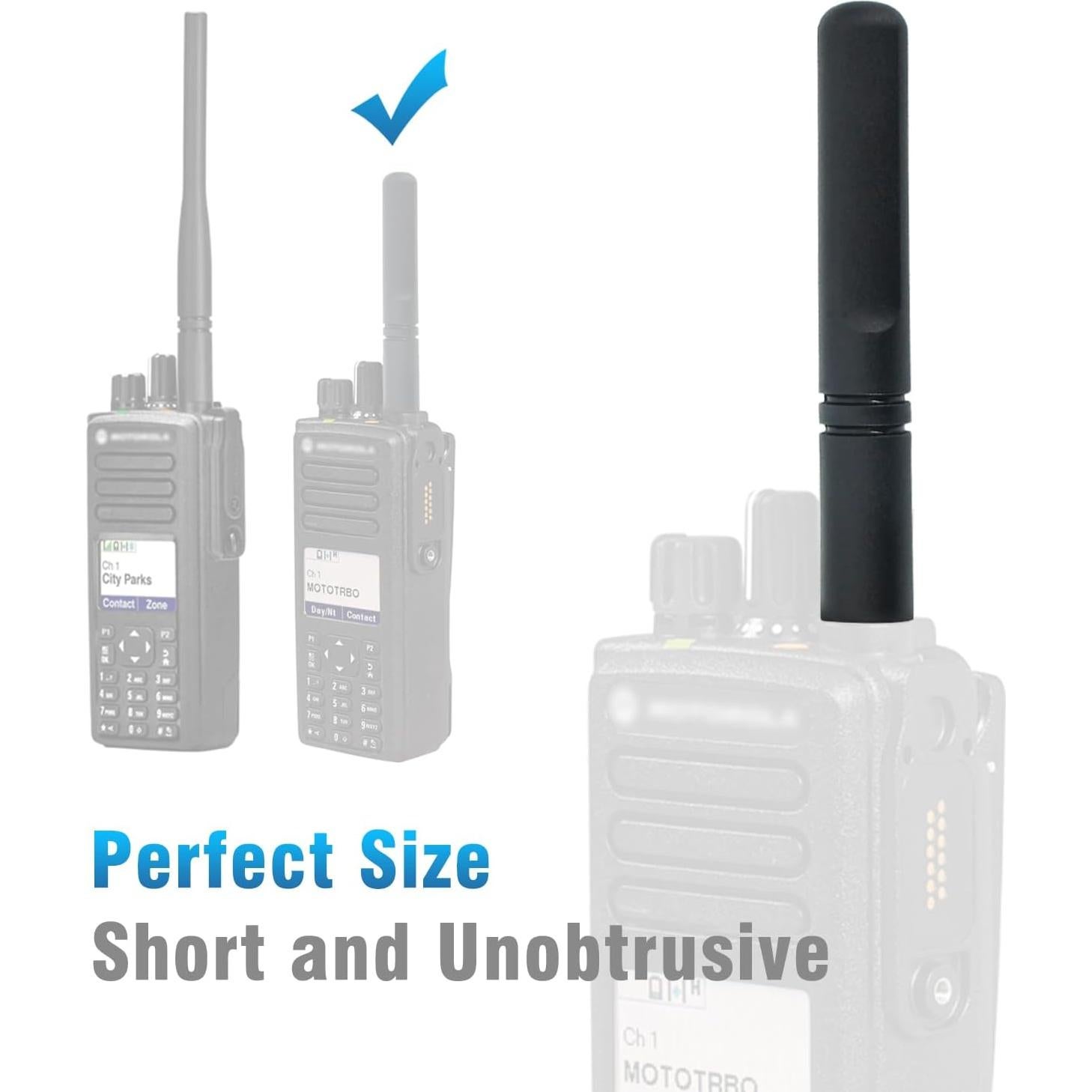 Antena Stubby UHF PMAE4071 para Radios Motorola 403-527MHz