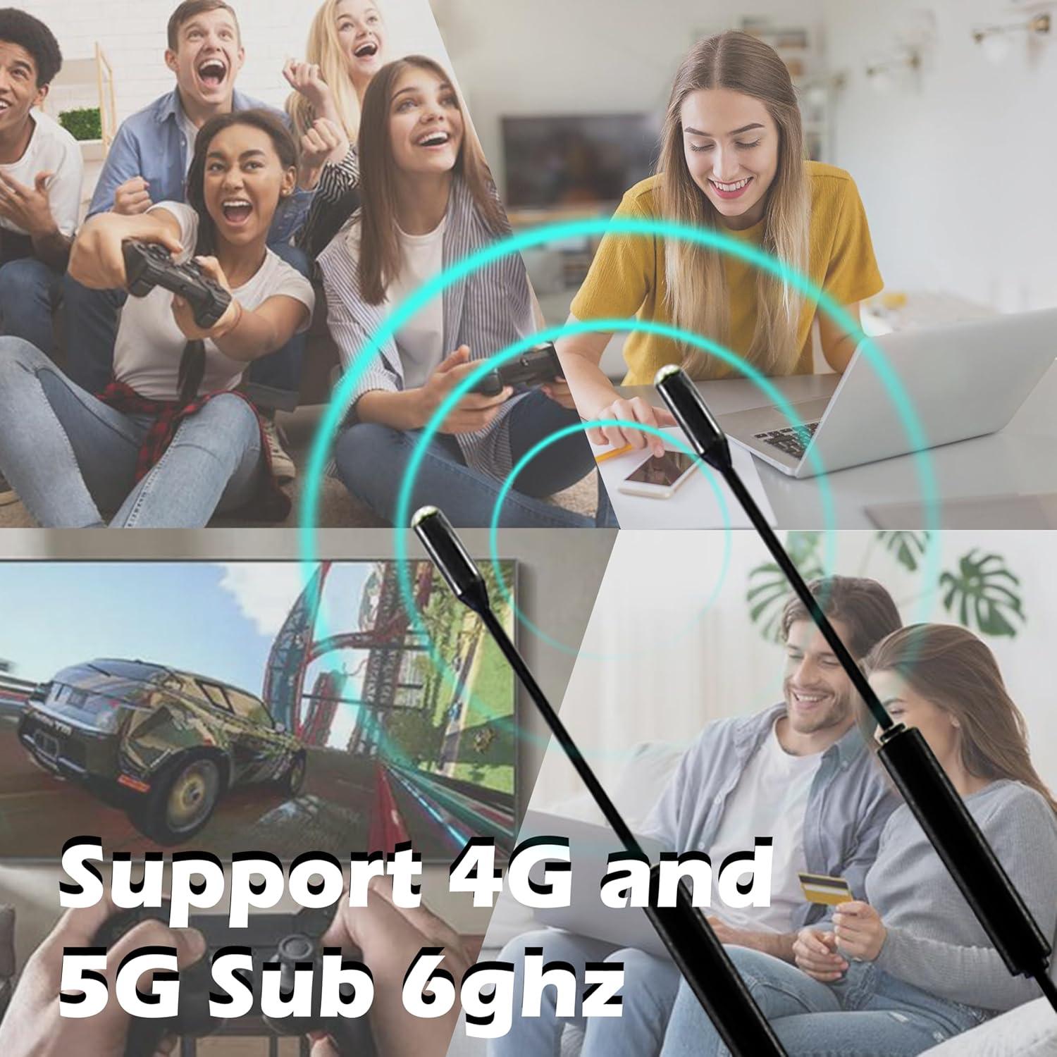 Antena Externa 5G Rydocyee TS9 para Router Móvil - Paquete de 2