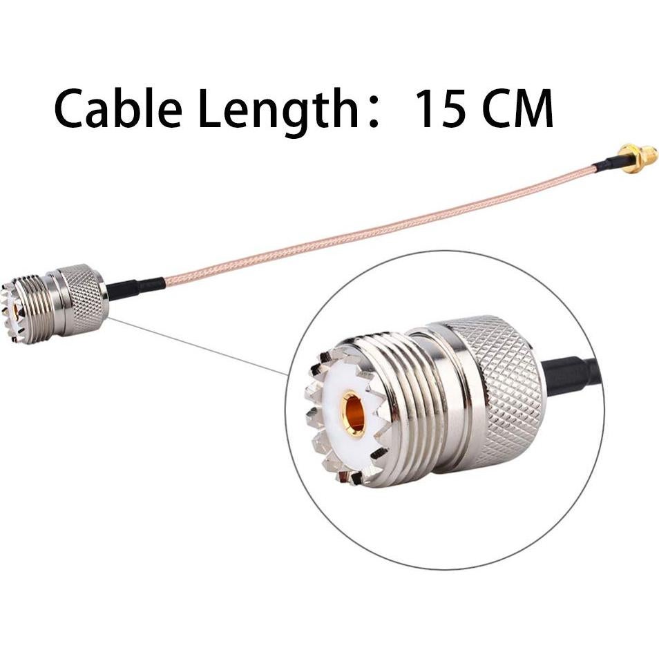 Cable Adaptador Antena SMA Femenino a UHF 15.24 cm TengKo