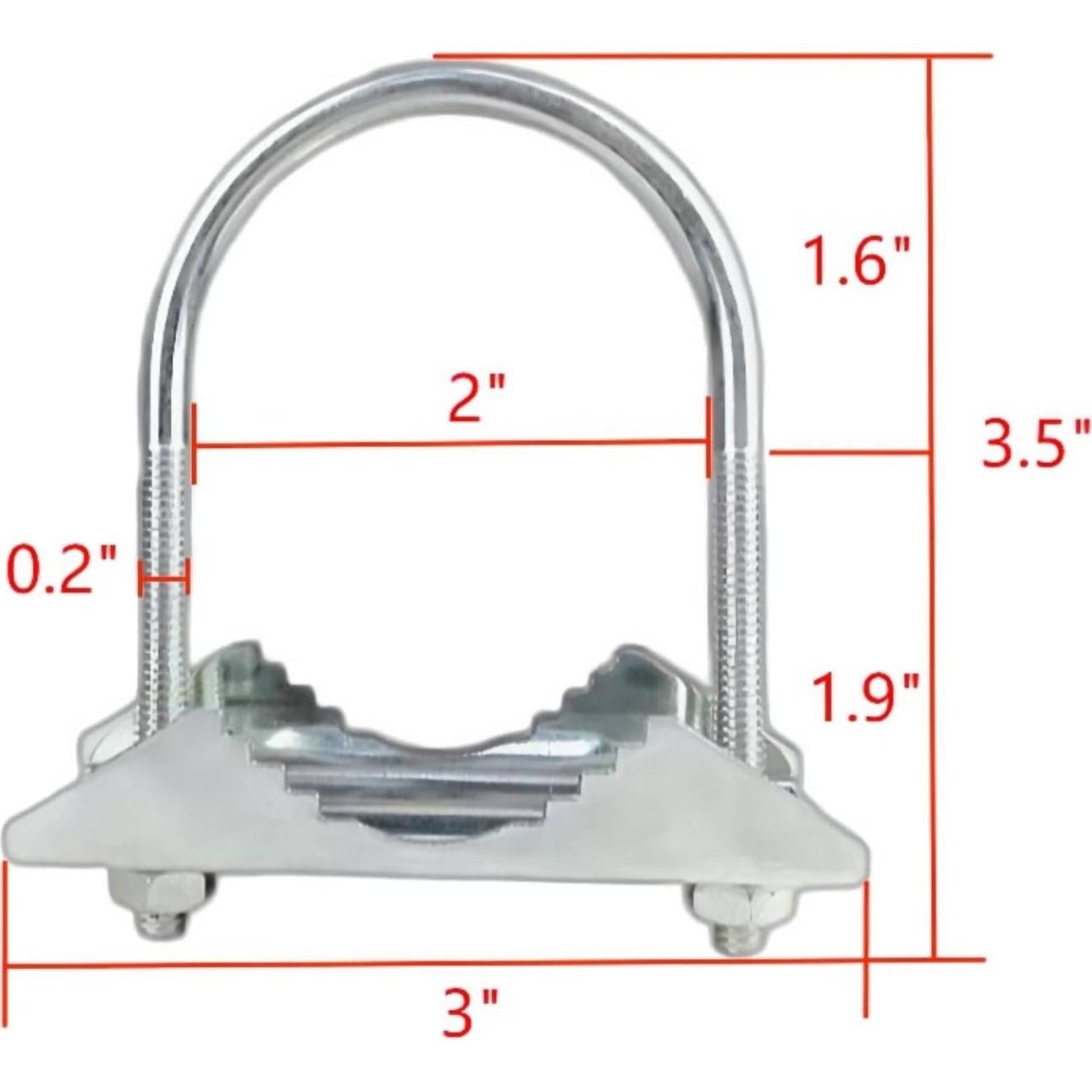 Abrazadera de mástil para antena BGTLGIO UHF VHF CB 15.24cm