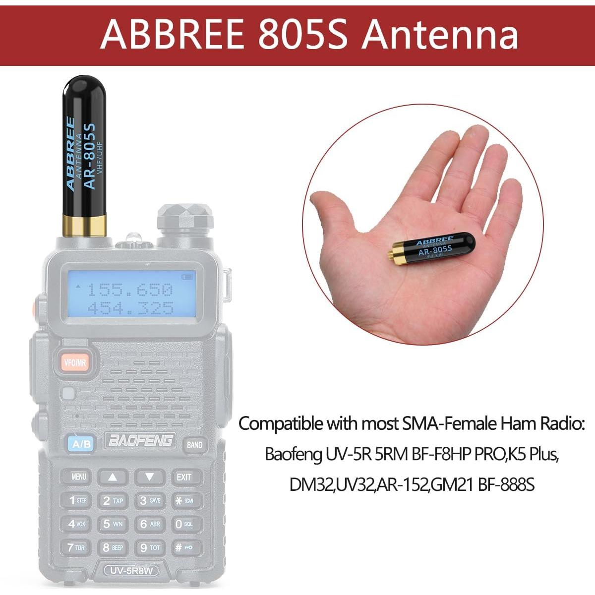 Antena de Radioaficionado ABBREE AR-805S VHF/UHF 144/430MHz
