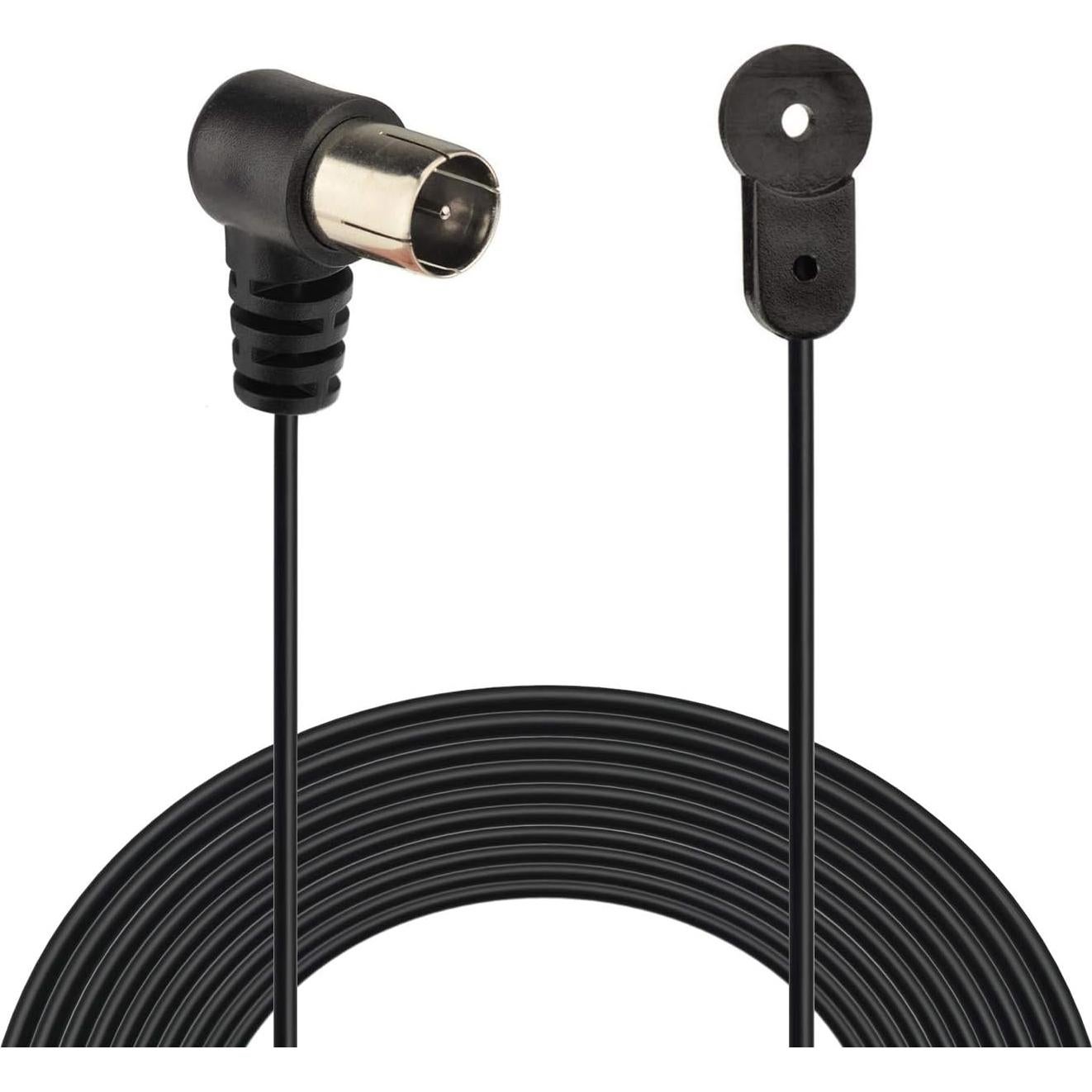 Antena FM 75 Ohm Bingfu + Antena de Bucle AM para Receptores