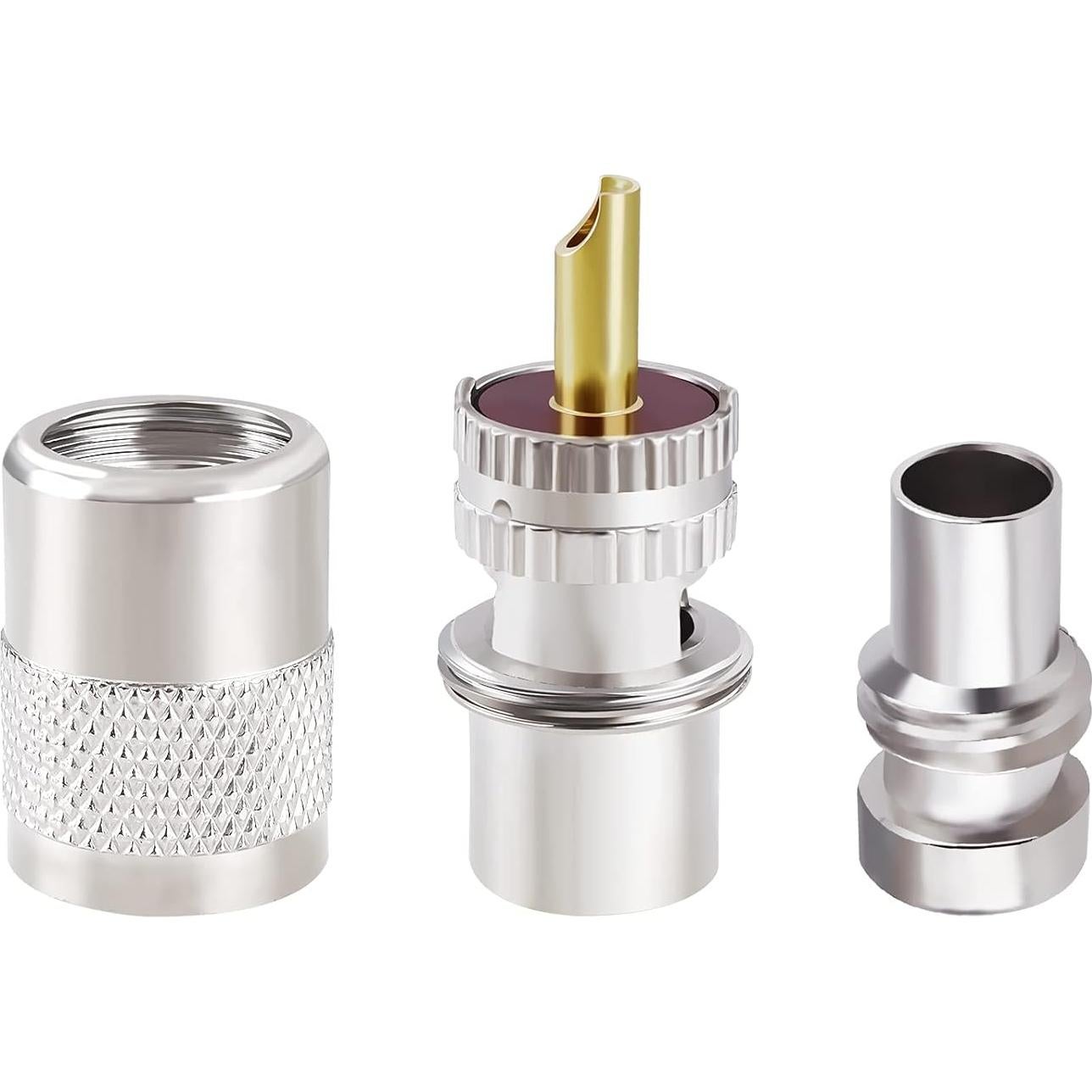 Conectores Coaxiales Goupchn PL259 UHF Macho 50 Ohm Paquete de 2