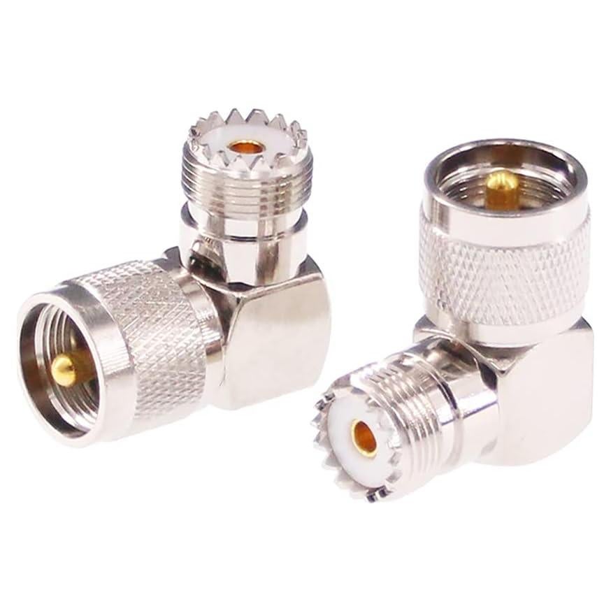 Adaptador Coaxial RF UHF Macho PL259 a Hembra SO239 2pcs