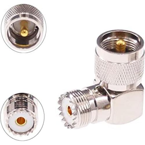 Adaptador Coaxial RF UHF Macho PL259 a Hembra SO239 2pcs