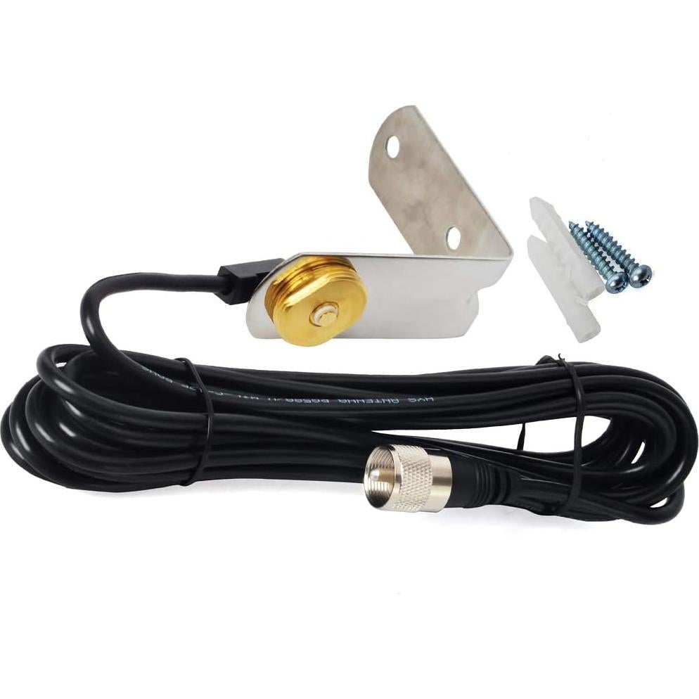 Antena NMO Doble Banda HYS 37.9" VHF UHF 144/430MHz con Soporte