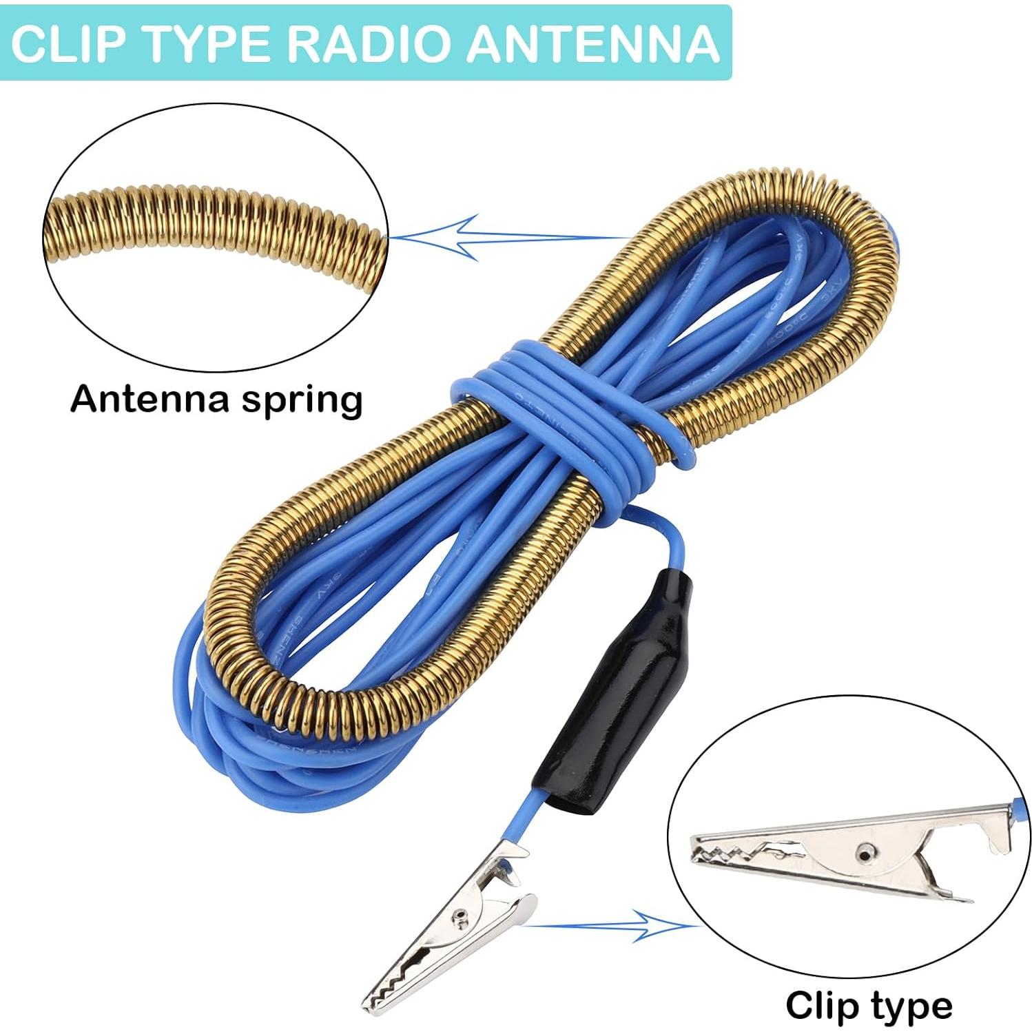 Antena Externa ZHIWHIS AN-10 de 3m con Clip Cocodrilo