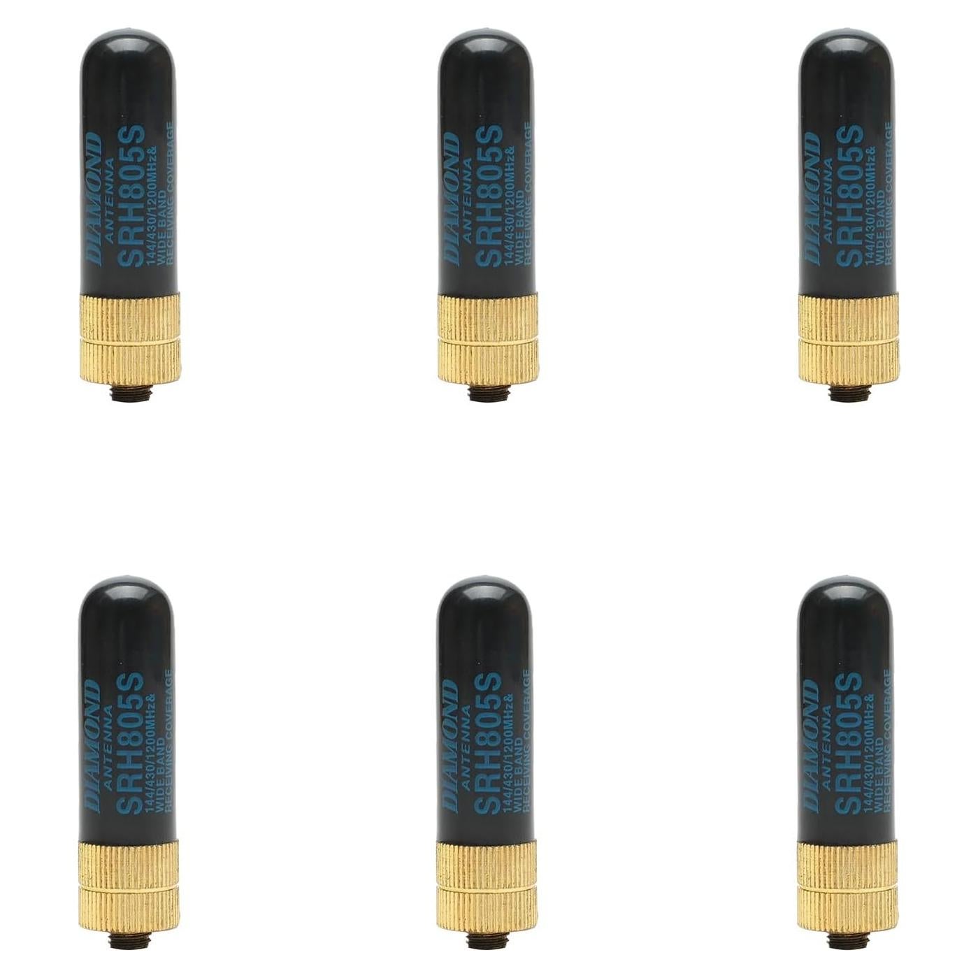 Antena Doble Banda 144/430 MHz BVMAG para Baofeng UV-5R 6 Pack