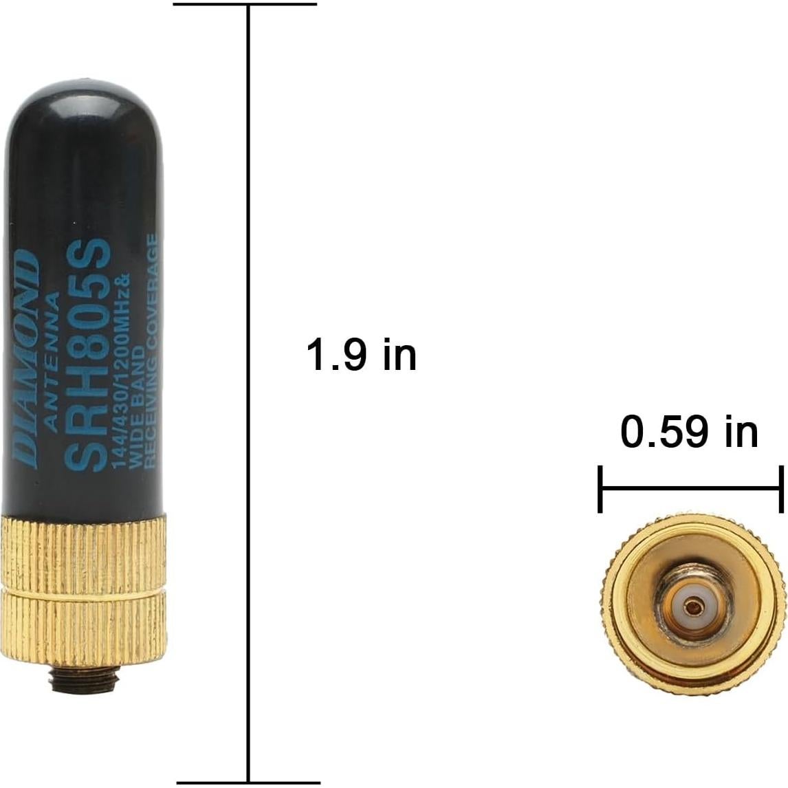 Antena Doble Banda 144/430 MHz BVMAG para Baofeng UV-5R 6 Pack