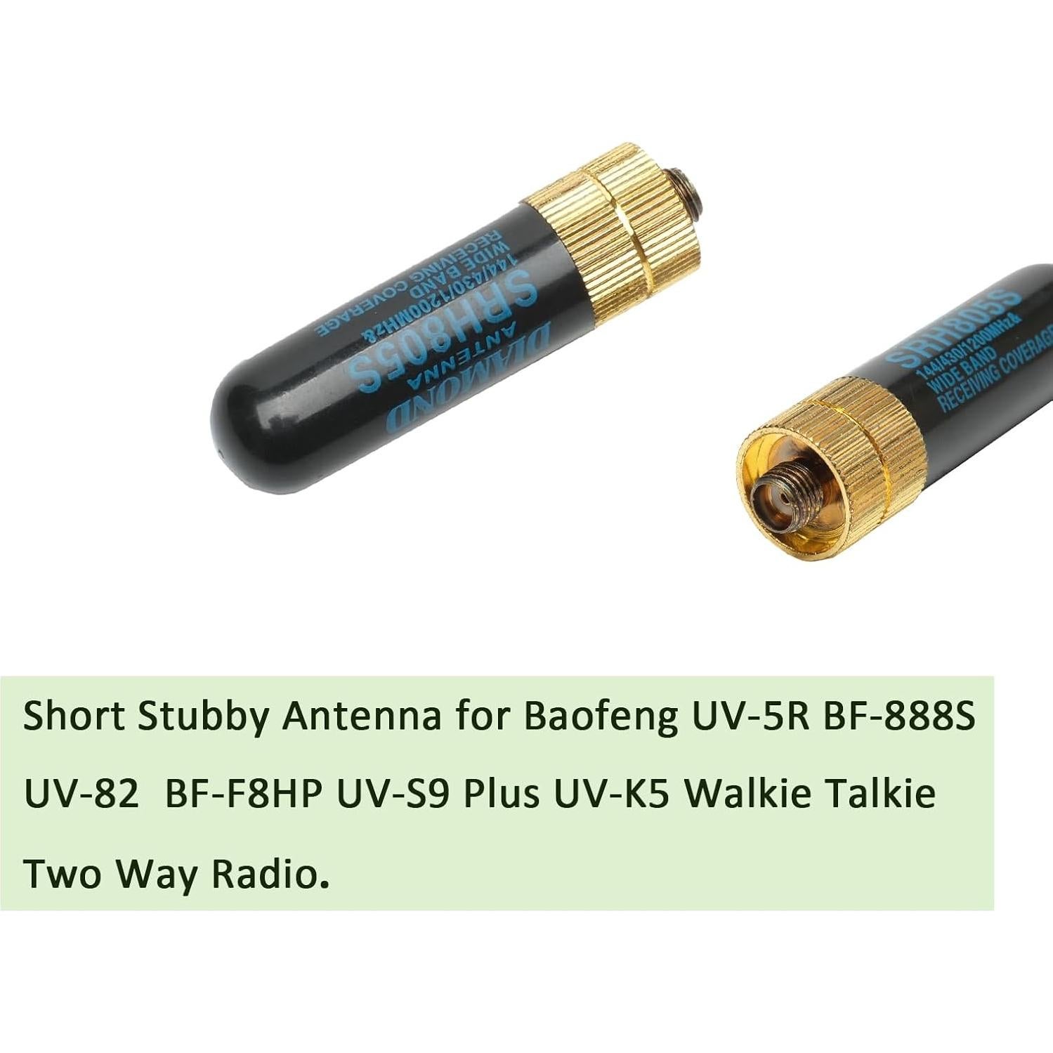 Antena Doble Banda 144/430 MHz BVMAG para Baofeng UV-5R 6 Pack