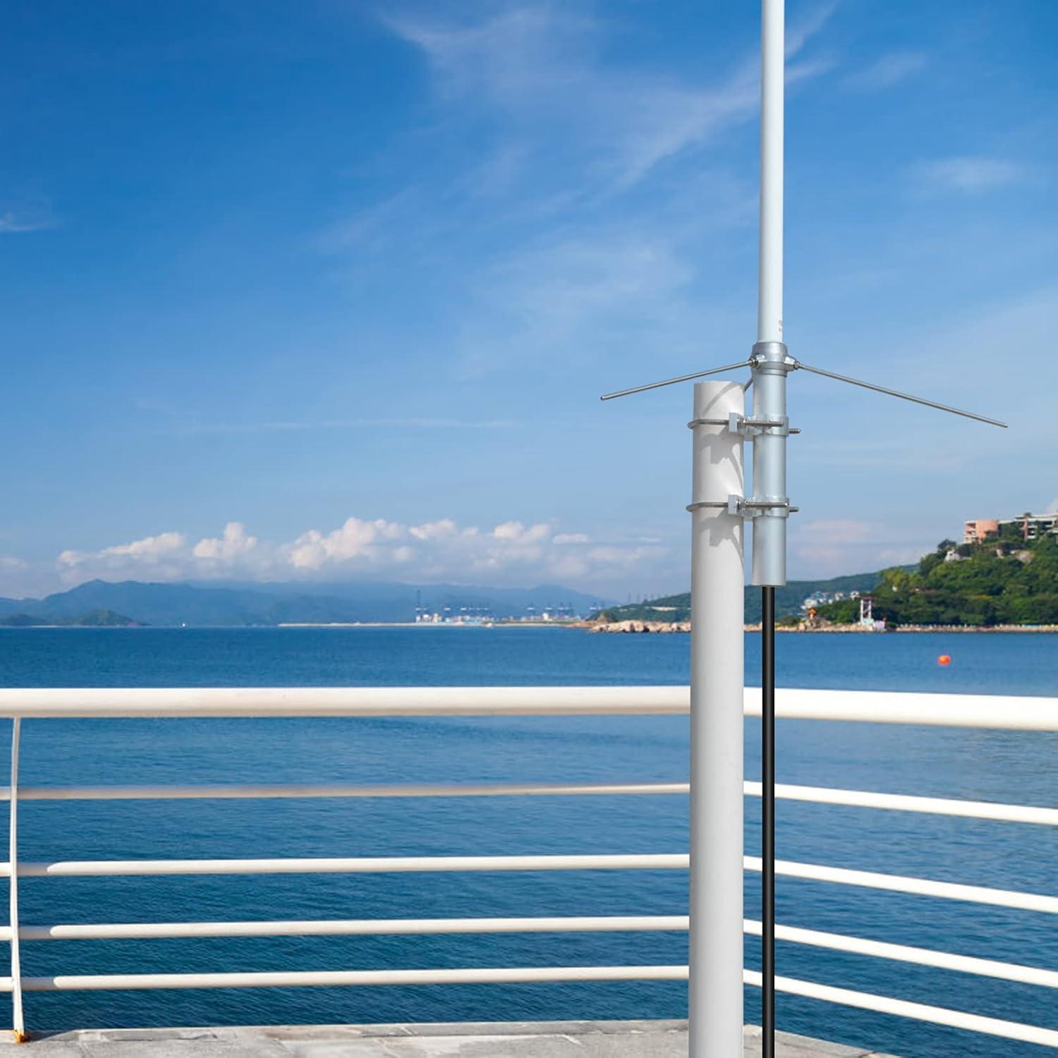 Antena de Fibra de Vidrio HYSHIKRA FB17UV 1.68m 4.5/7.2dBi UHF