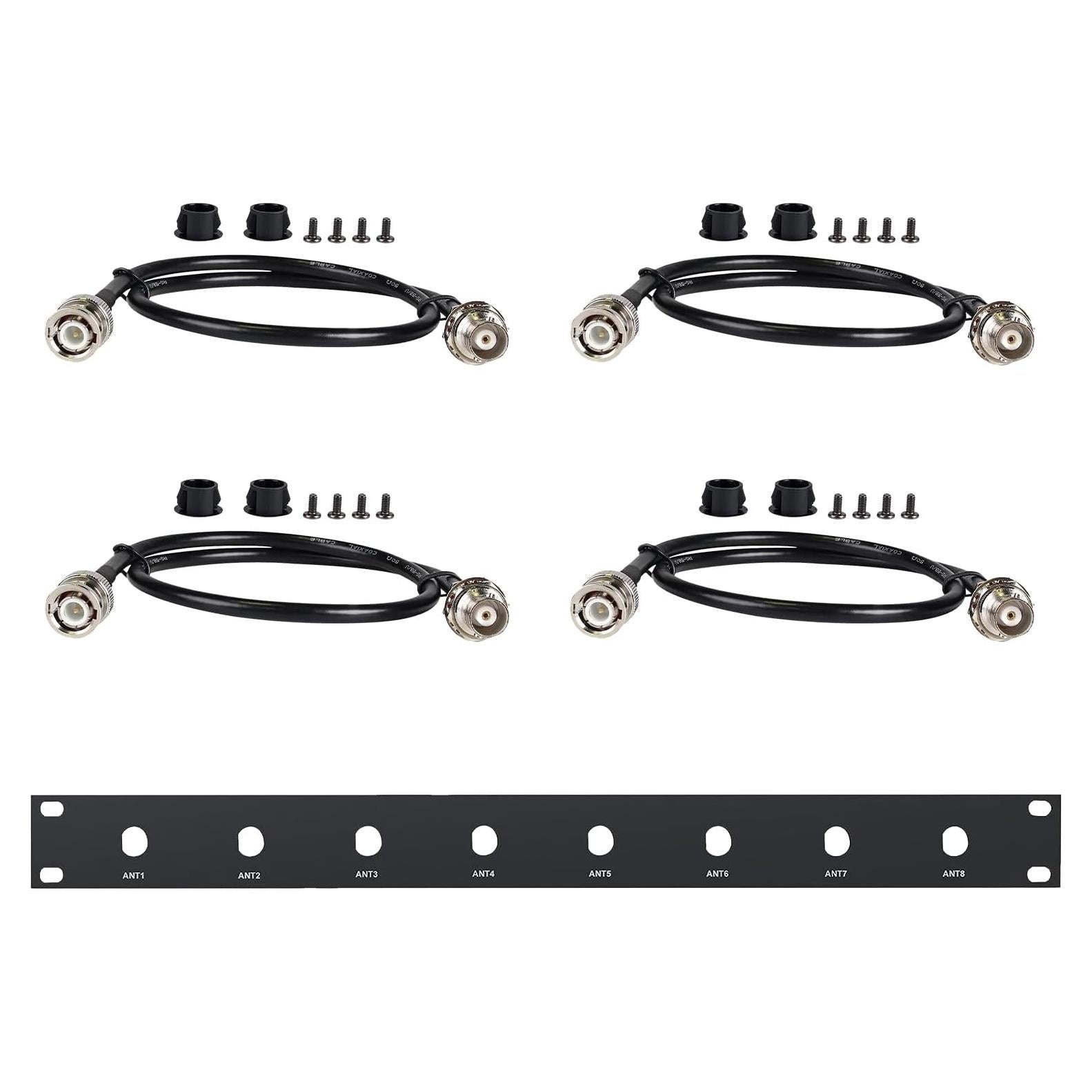 Kit de Antena BNC Phenyx Pro con 4 Cables de 50cm para Rack