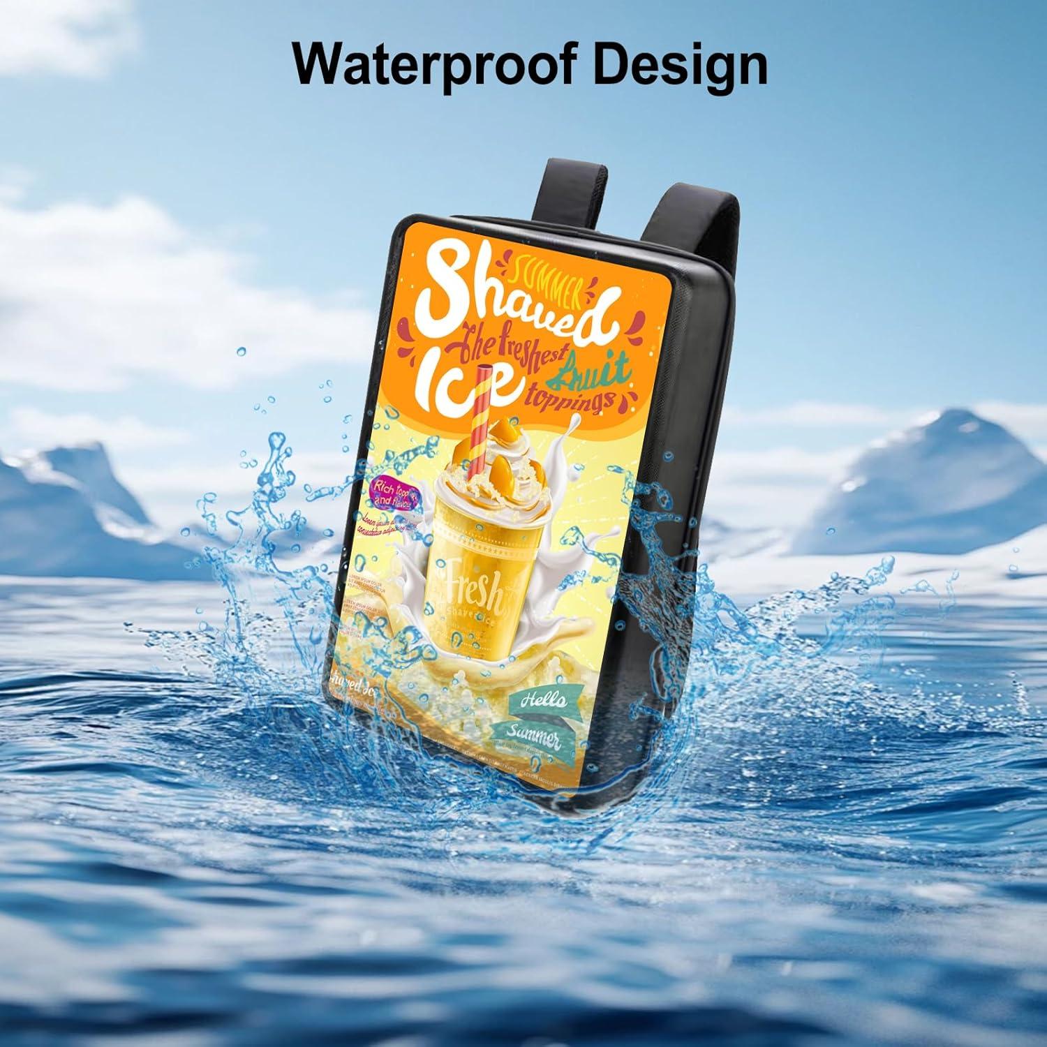 Mochila Publicitaria Digital Pyimgus 21.5" Pantalla Táctil IP65