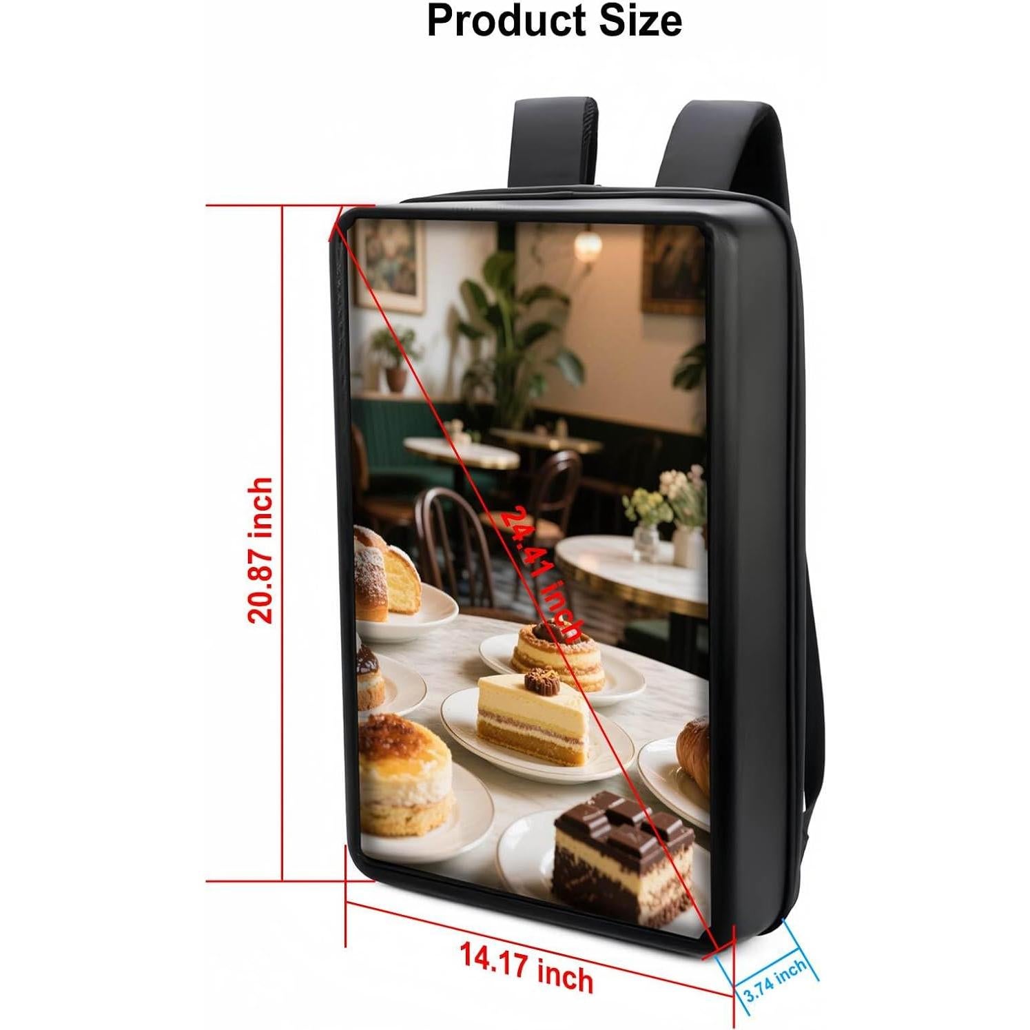 Mochila Publicitaria Digital Pyimgus 21.5" Pantalla Táctil IP65