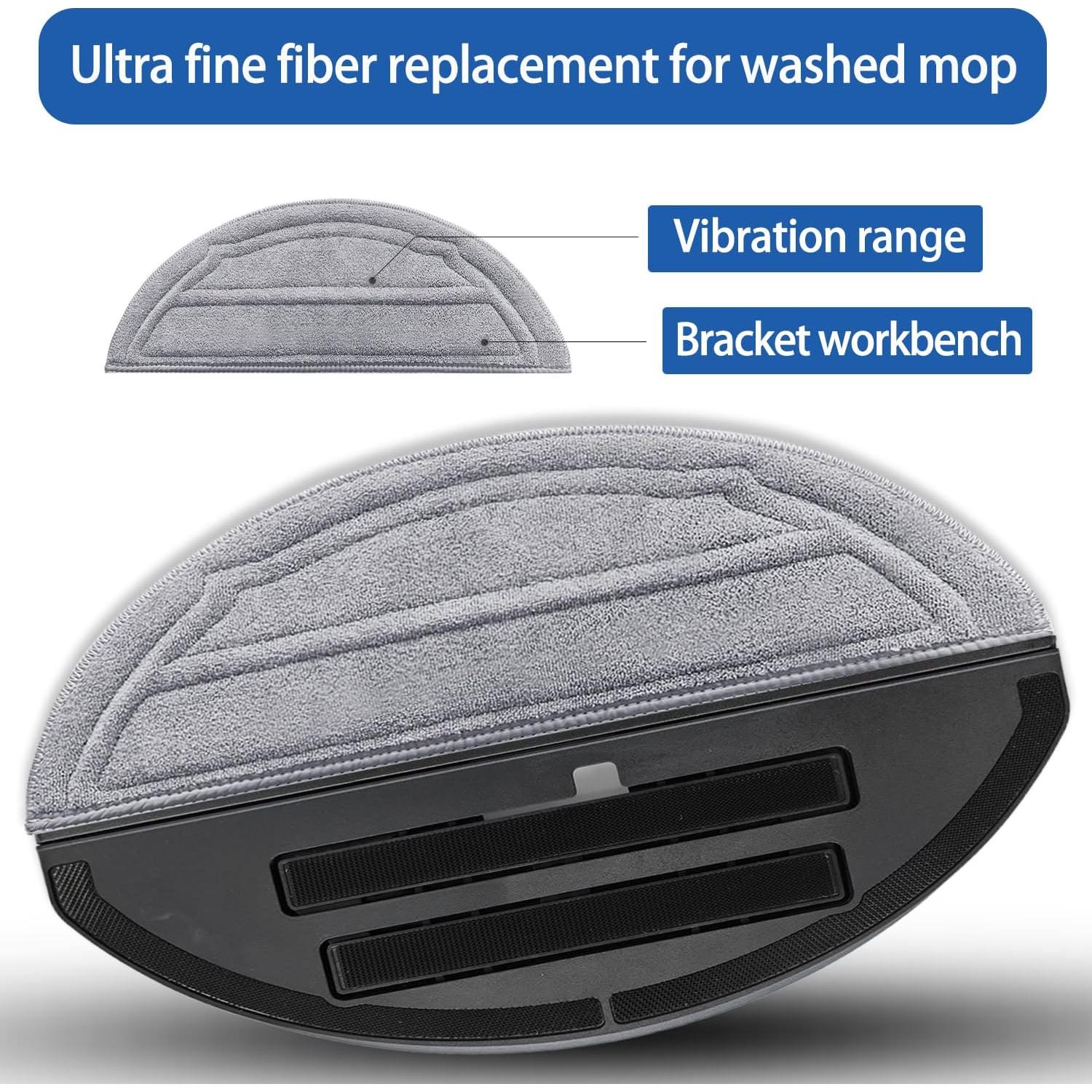 Paquete de 8 paños de mopa Munt Taishan para Roborock Q10