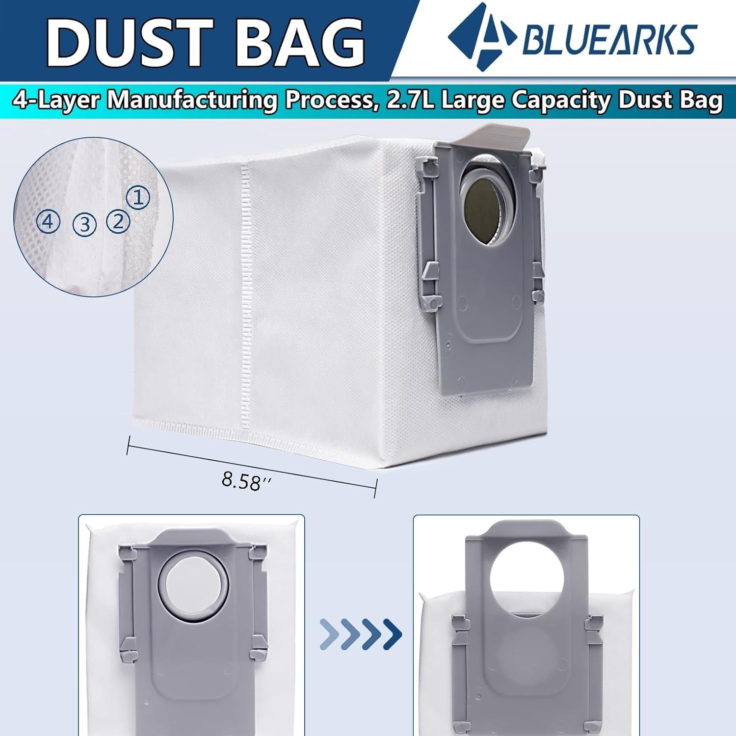 Kit de Accesorios 24 Piezas Bluearks para Roborock Saros Z70