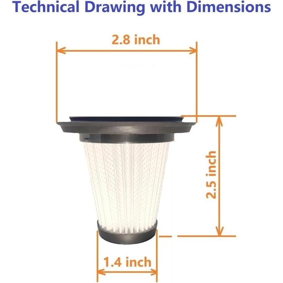 4 Filtros HEPA Reemplazo Feenynic para Aspiradoras MONOZEL y dormzie