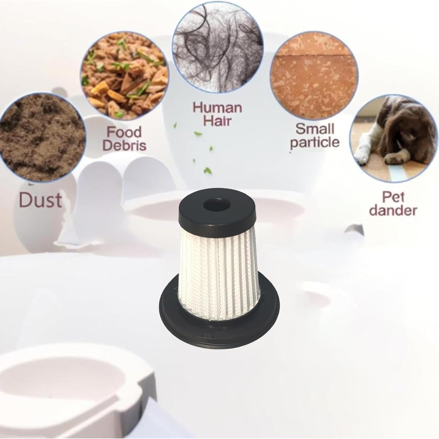 4 Filtros HEPA Reemplazo Feenynic para Aspiradoras MONOZEL y dormzie