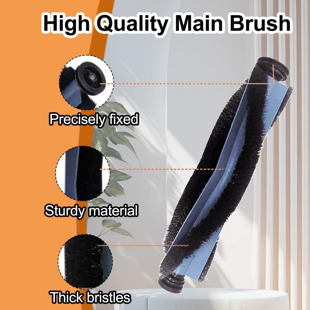 Accesorios Zengerent C10 para Aspirador Robot Eufy C10 - 1 Cepillo Principal, 4 Filtros HEPA, 4 Cepillos Laterales