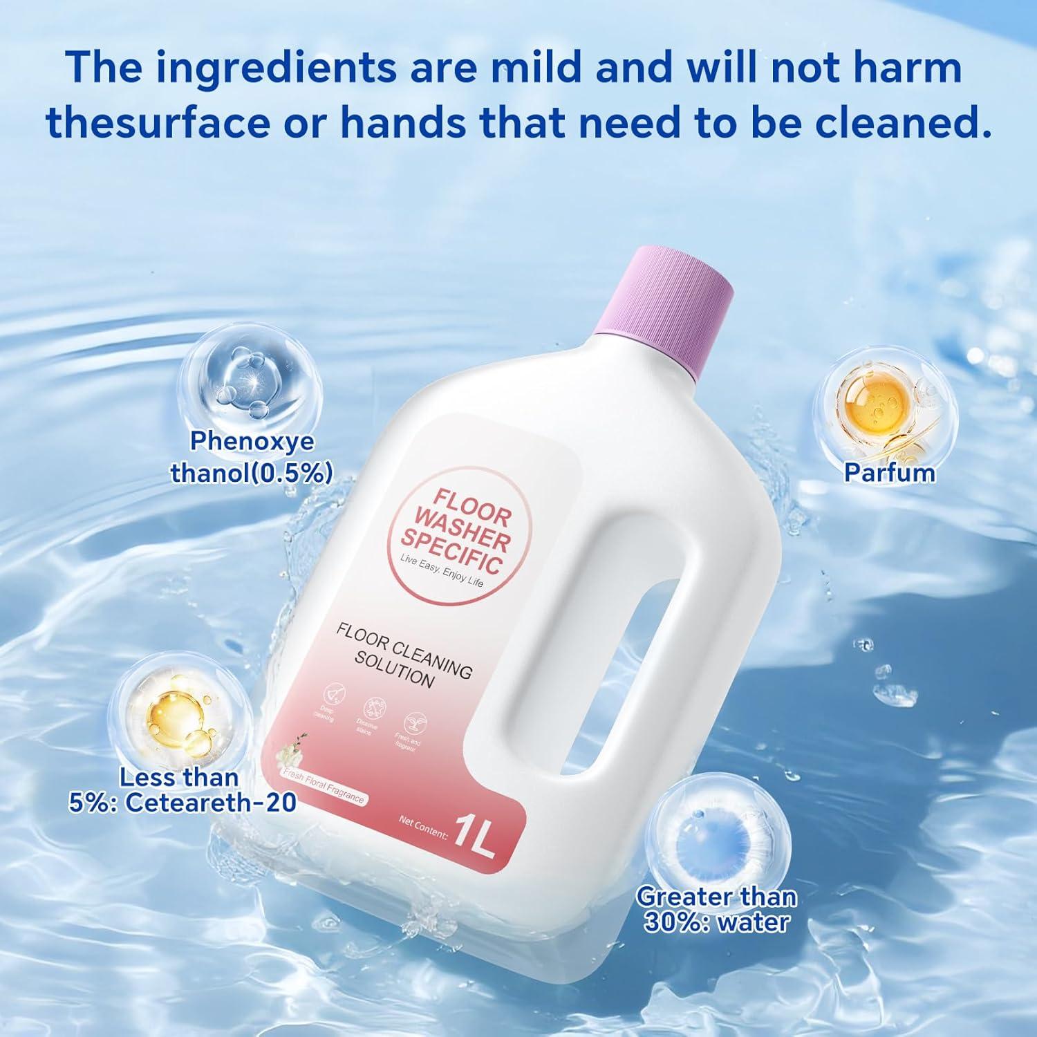 Recarga Solución Limpiadora Floral 1L GCW para Aspiradoras