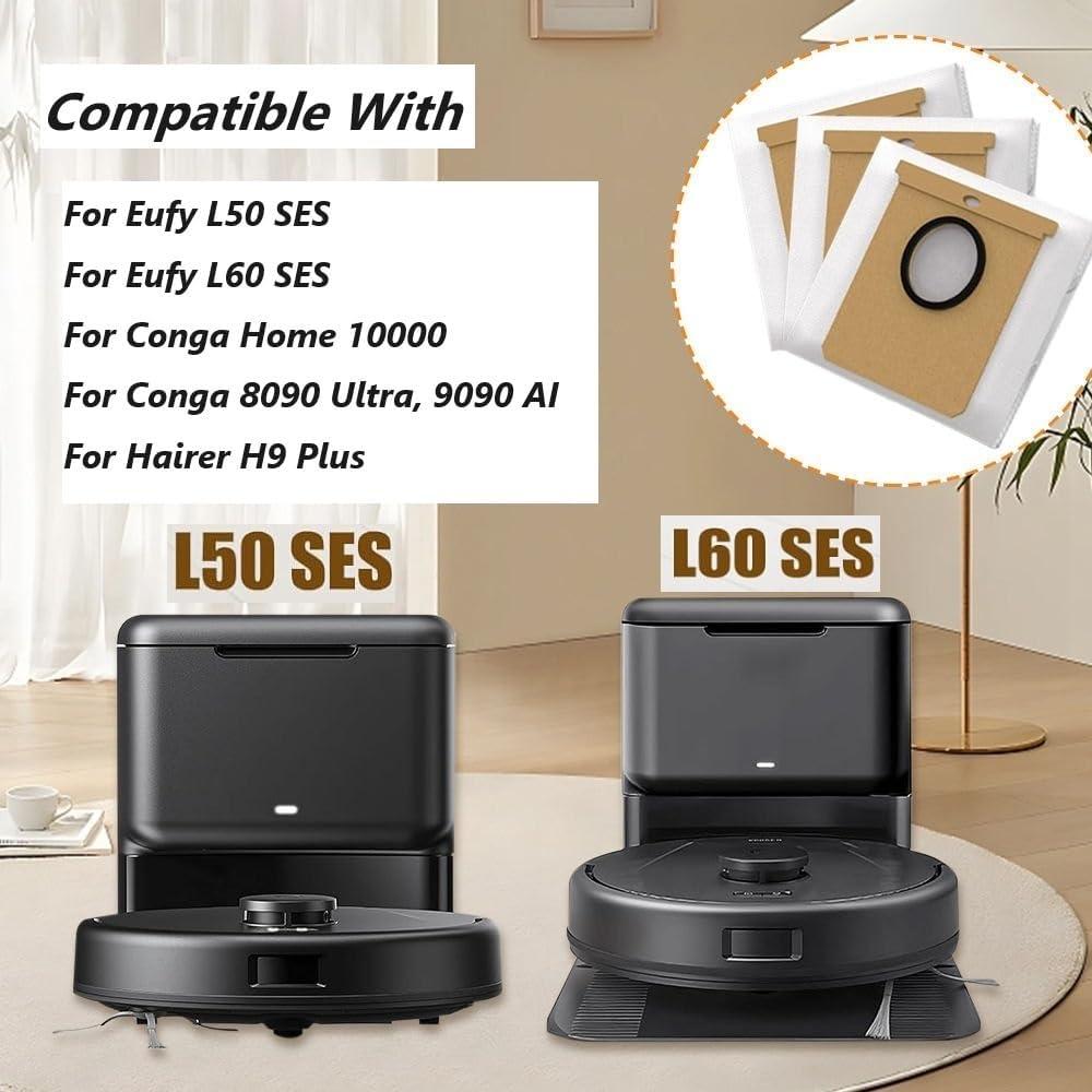 Paquete de 10 bolsas de polvo 2.5L Hoxxu para Eufy L50 L60