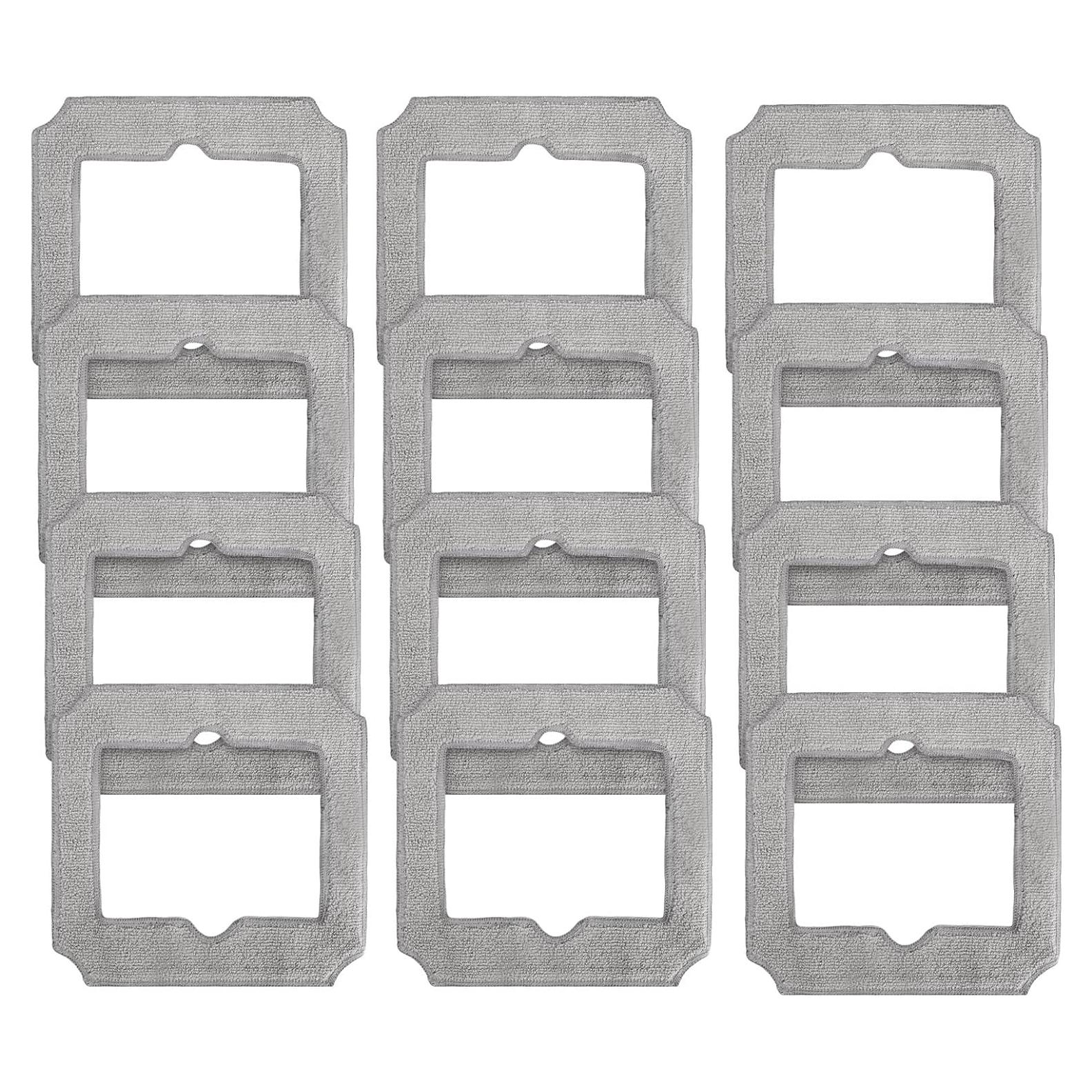 12 Almohadillas de Mopa Reemplazo ECOVACS Winbot Mini Microfibra