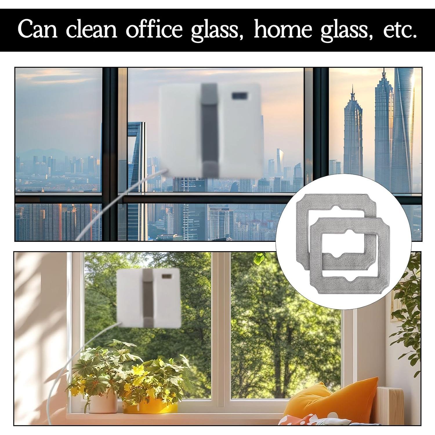 12 Almohadillas de Mopa Reemplazo ECOVACS Winbot Mini Microfibra