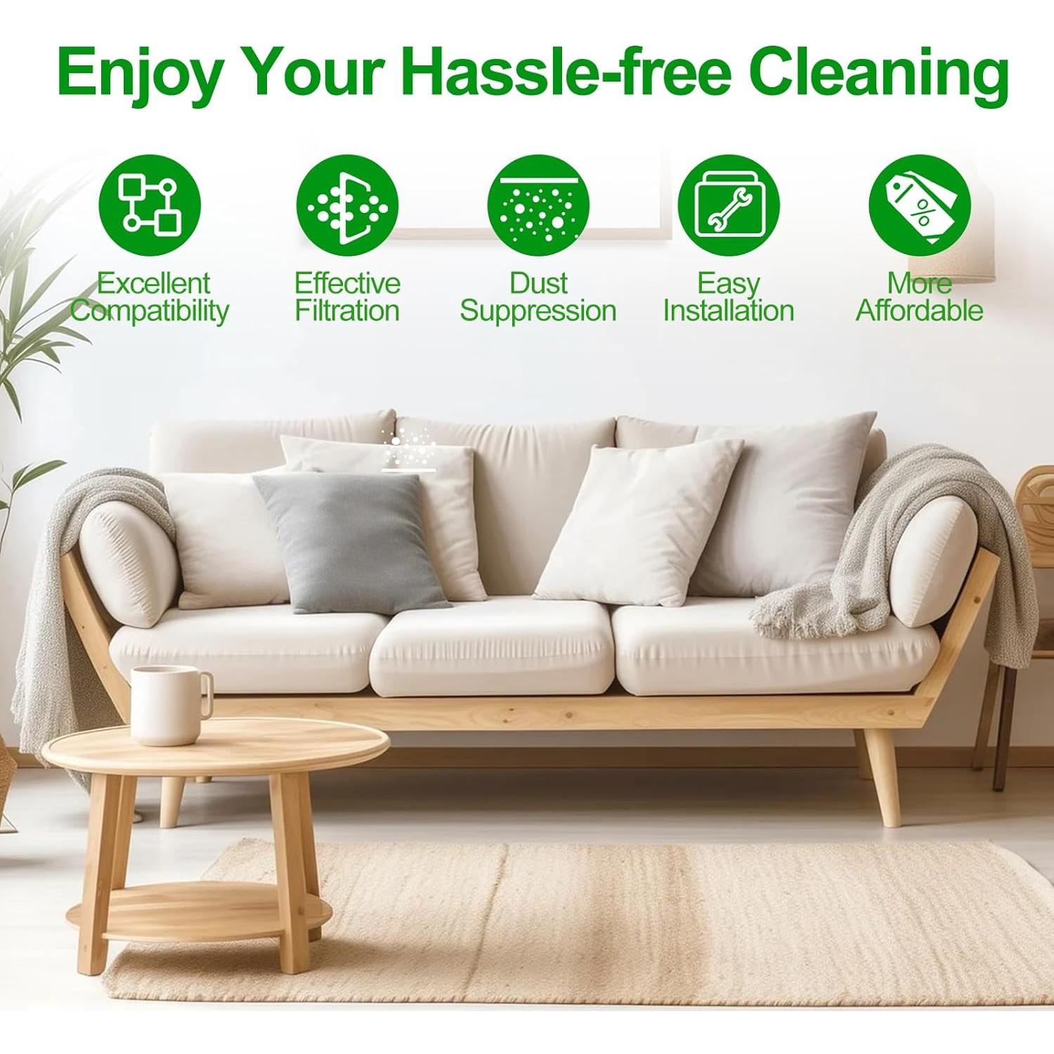 Paquete de 12 bolsas de vacío Omiracle para iRobot Roomba