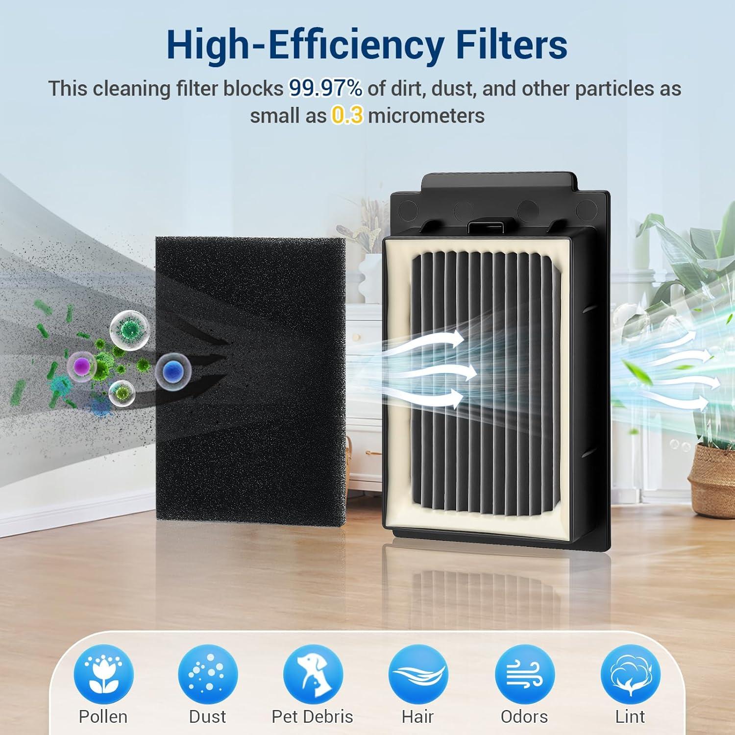 Kit de Accesorios Bluearks para Aspiradora Ecovacs T50 Max Pro Omni