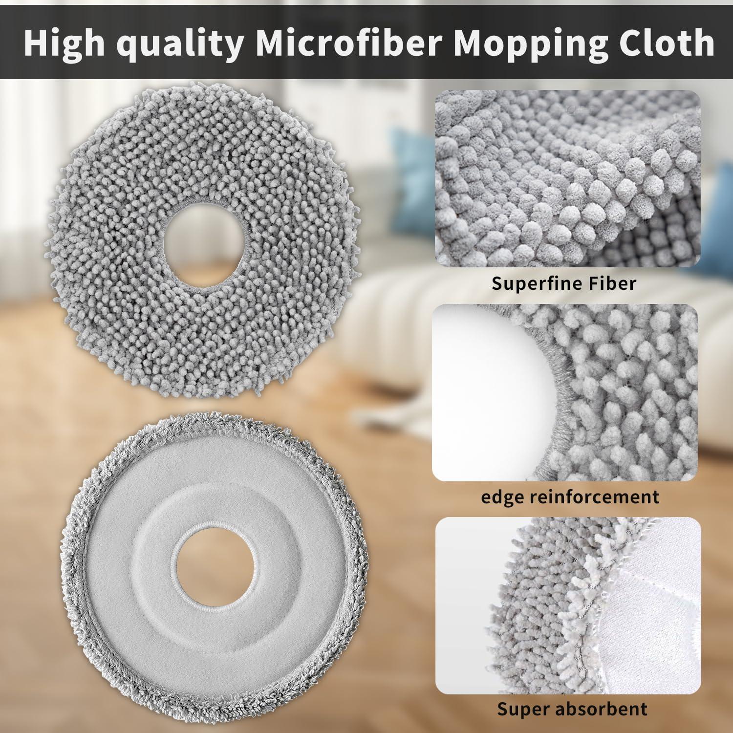 Juego de paños de microfibra 8P RGkuti para trapeador Roborock