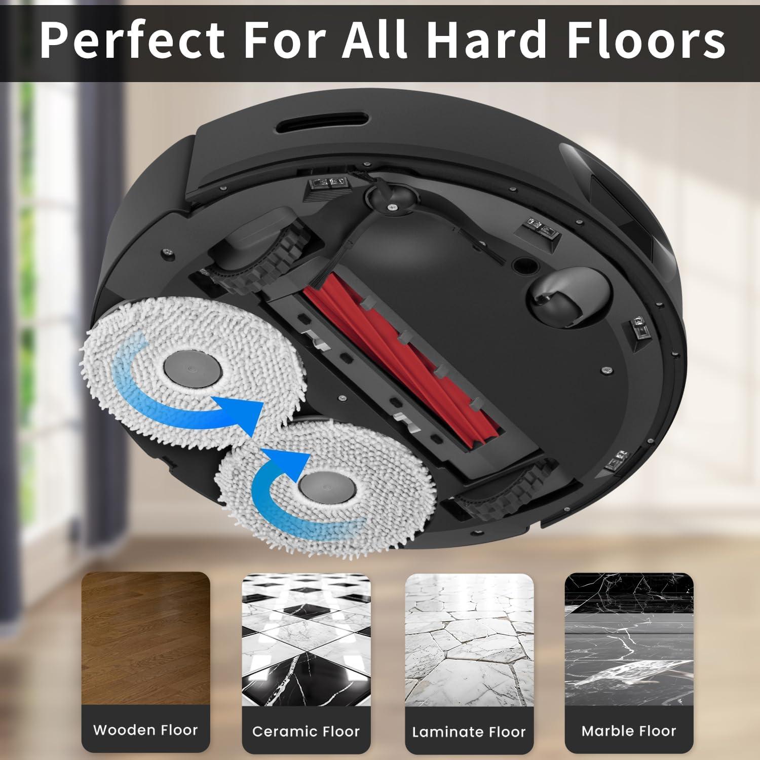 Juego de paños de microfibra 8P RGkuti para trapeador Roborock