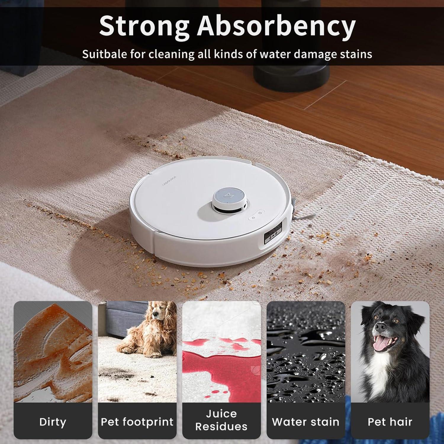 Juego de paños de microfibra 8P RGkuti para trapeador Roborock