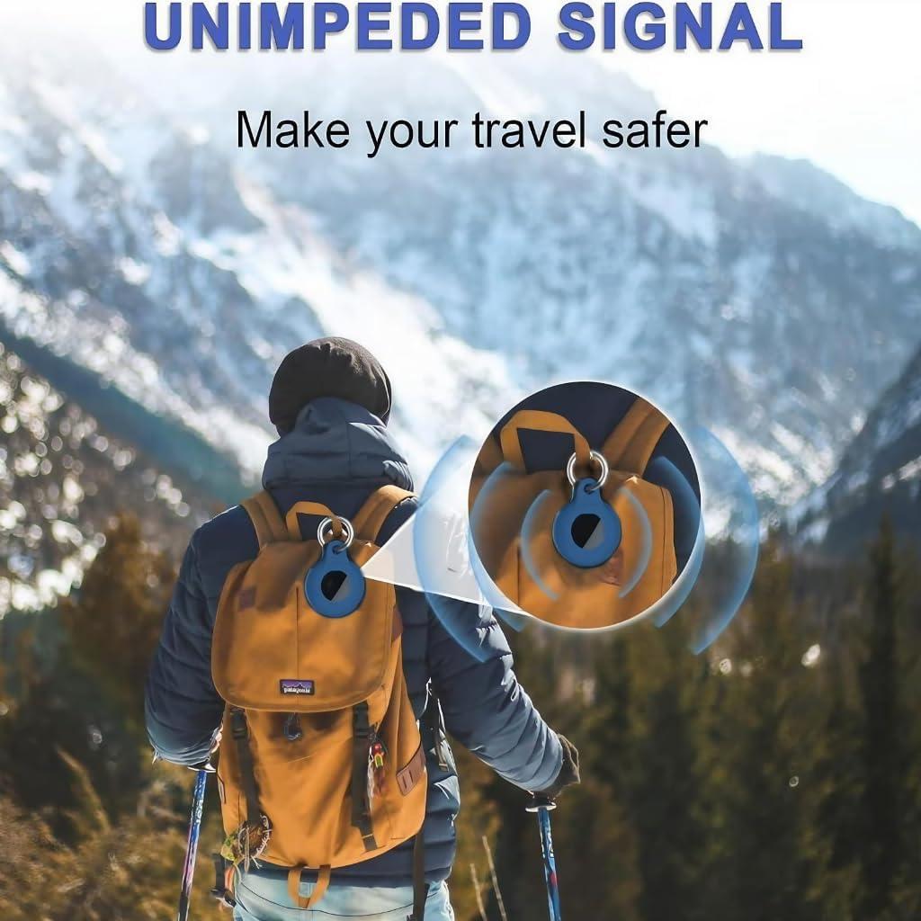 Set 8 en 1 Soporte Silicona para Apple AirTag - Protección Llaves, Mascotas